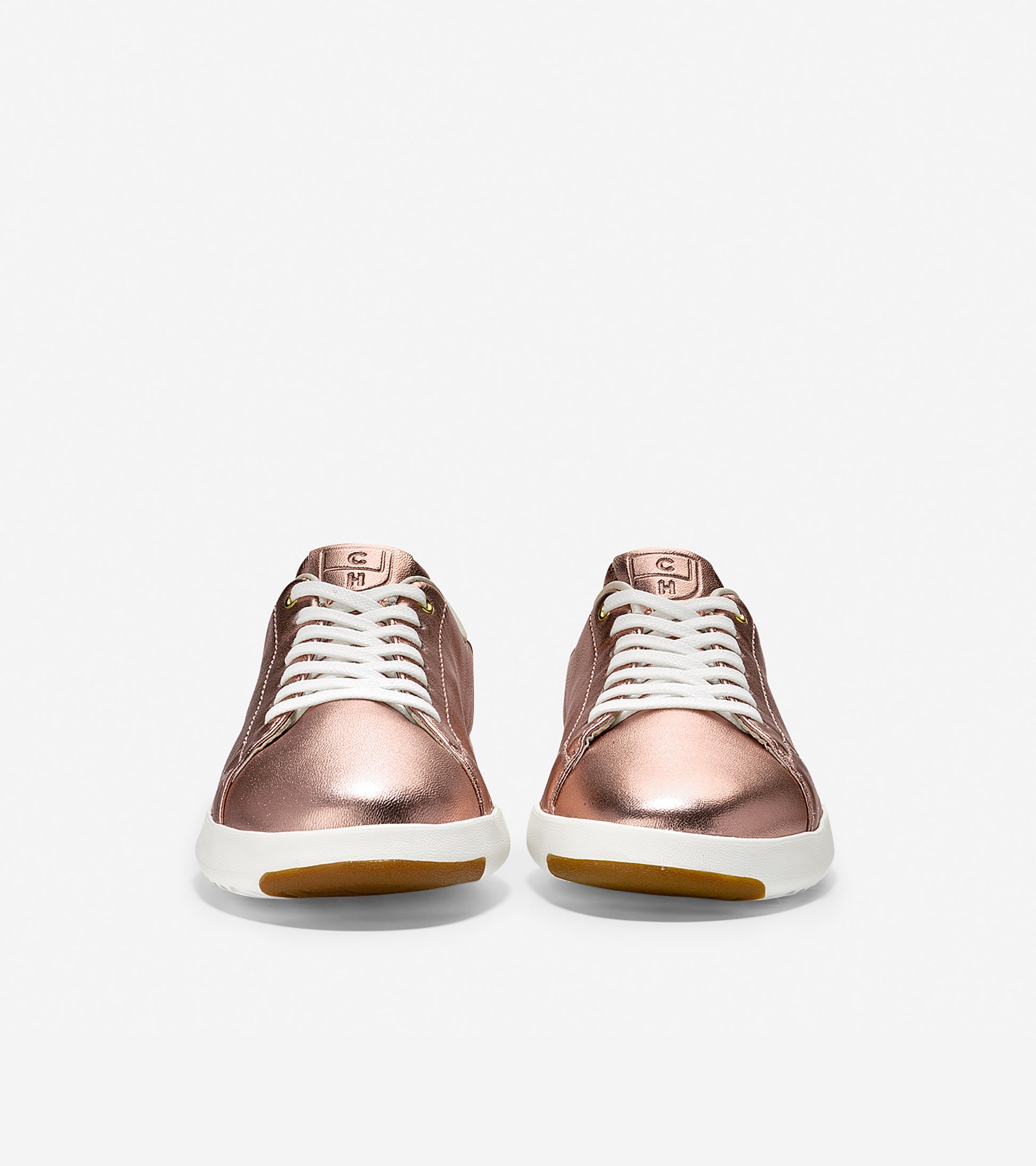 ColeHaan-GrandPrø Tennis Sneaker-w09817-Metallic Rose Gold-optic White