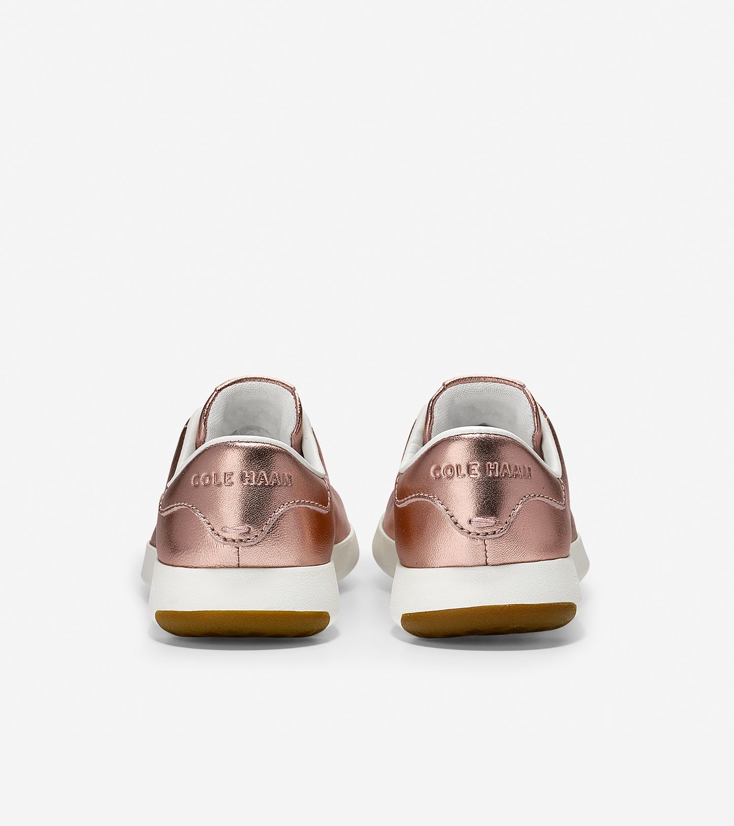 ColeHaan-GrandPrø Tennis Sneaker-w09817-Metallic Rose Gold-optic White