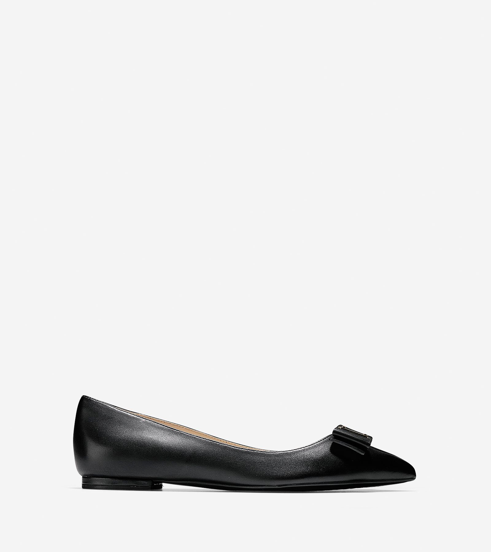 ColeHaan-Tali Bow Skimmer Flat-w09852-Black