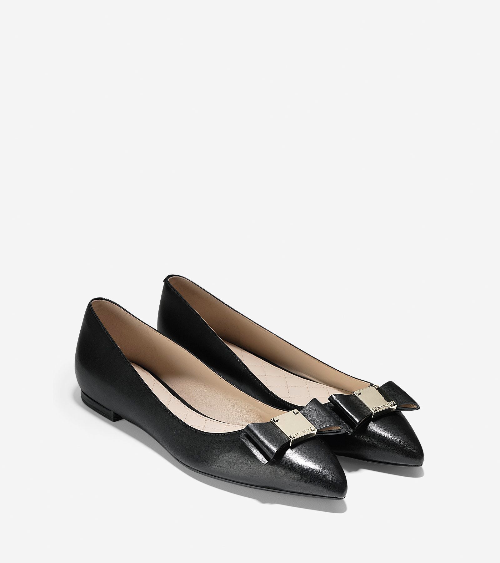 ColeHaan-Tali Bow Skimmer Flat-w09852-Black