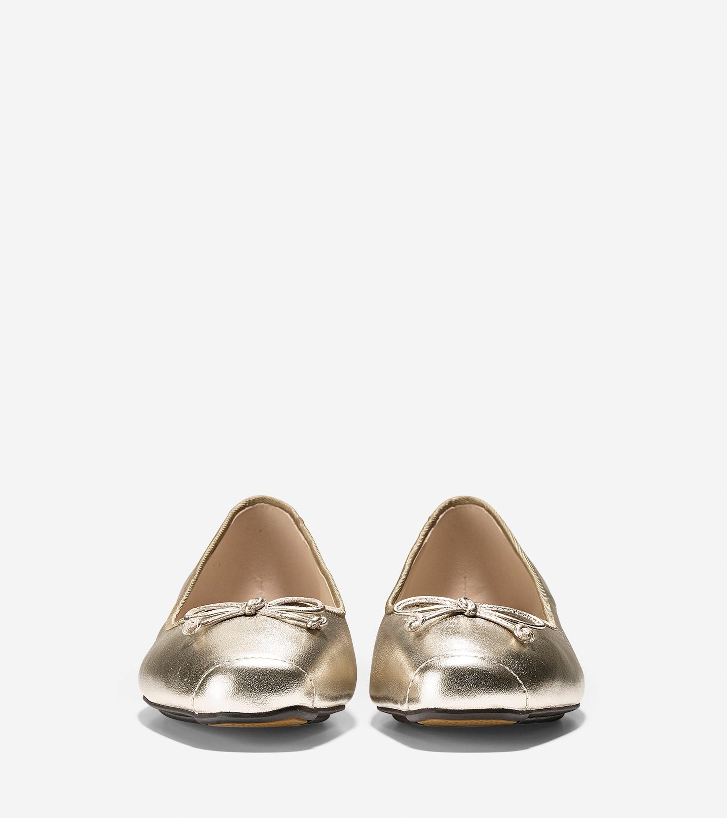 ColeHaan-Downtown Ballet Flat-w09903-Gold Metallic