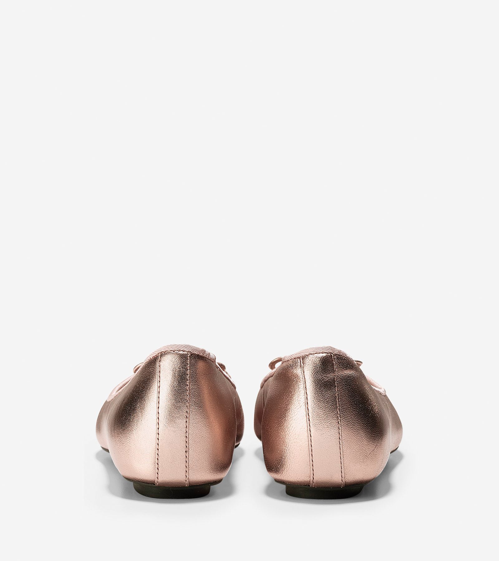 ColeHaan-Downtown Ballet Flat-w09904-Rose Gold Metallic