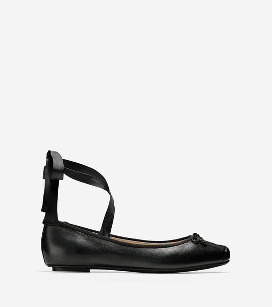 ColeHaan-Downtown Ballet Flat-w09907-Black