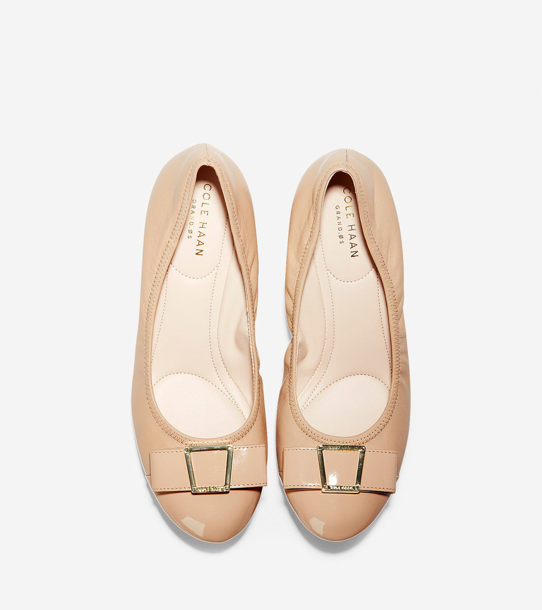 ColeHaan-Emory Bow Wedge-w09951-Nude Leather