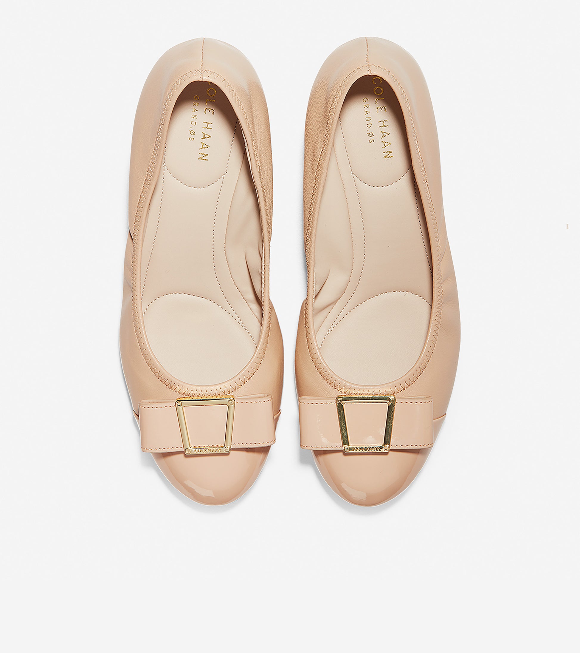 ColeHaan-Emory Bow Wedge-w09951-Nude Leather