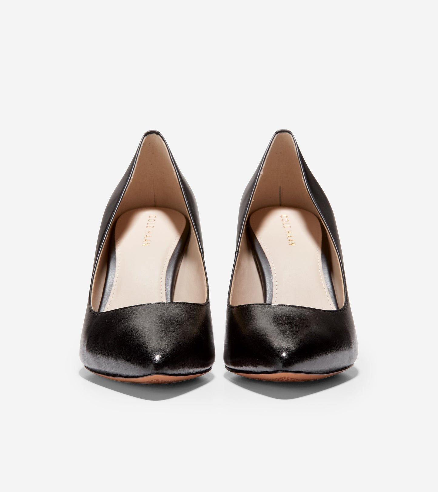 ColeHaan-Gemma Logo Pump-w10375-Black Leather