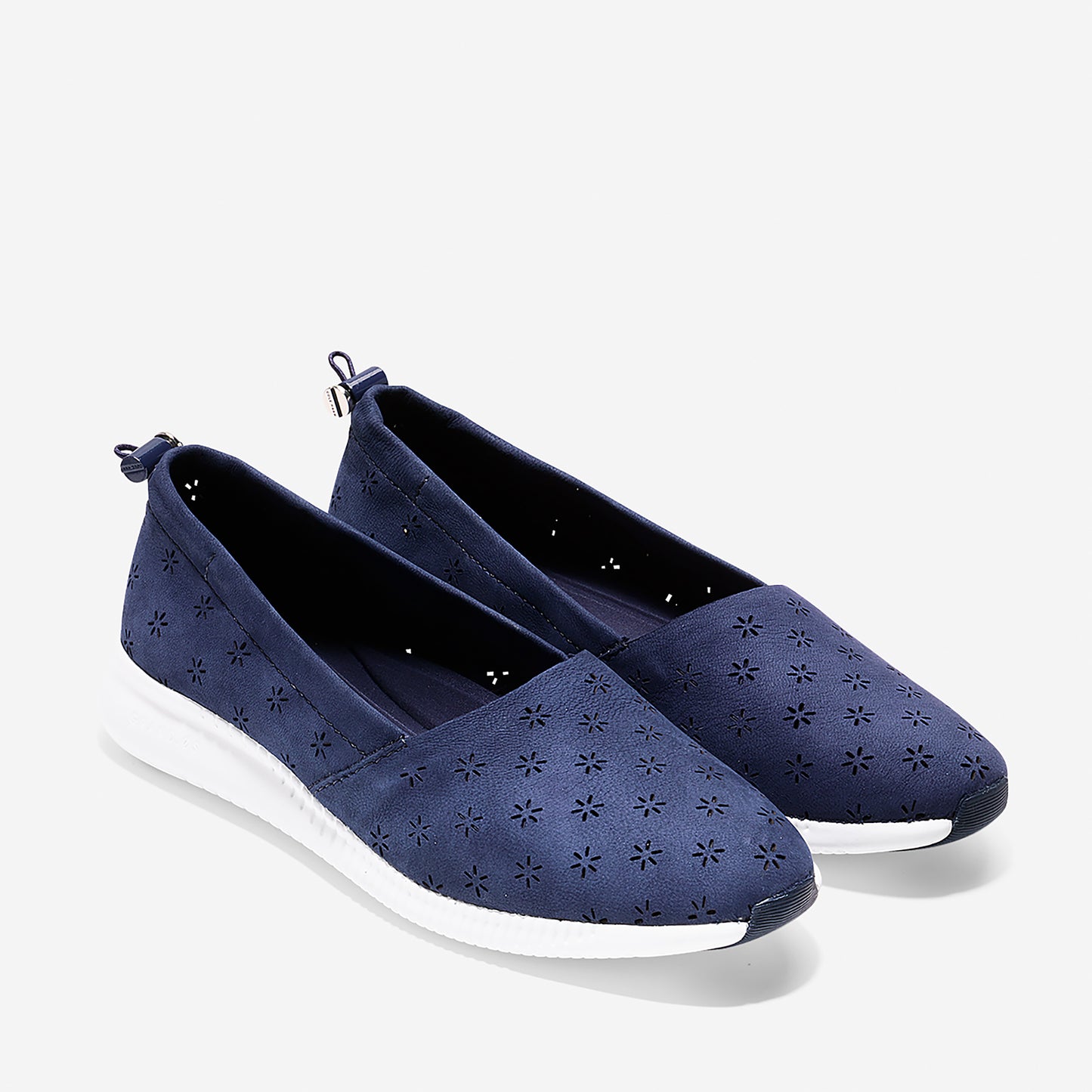 ColeHaan-StudiøGrand Perforated Slip-On Sneaker-w10394-Marine Blue Perforated Nubuck