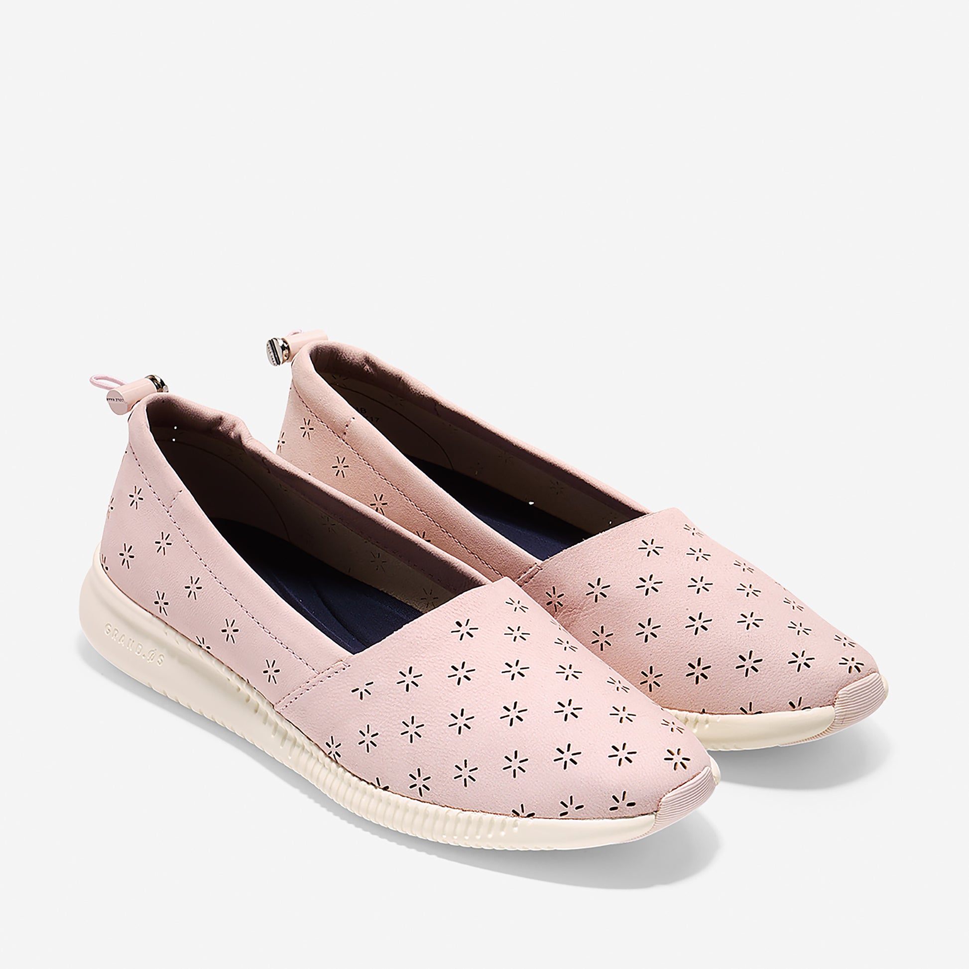 ColeHaan-StudiøGrand Perforated Slip-On Sneaker-w10395-Peach Blush Perforated Nubuck