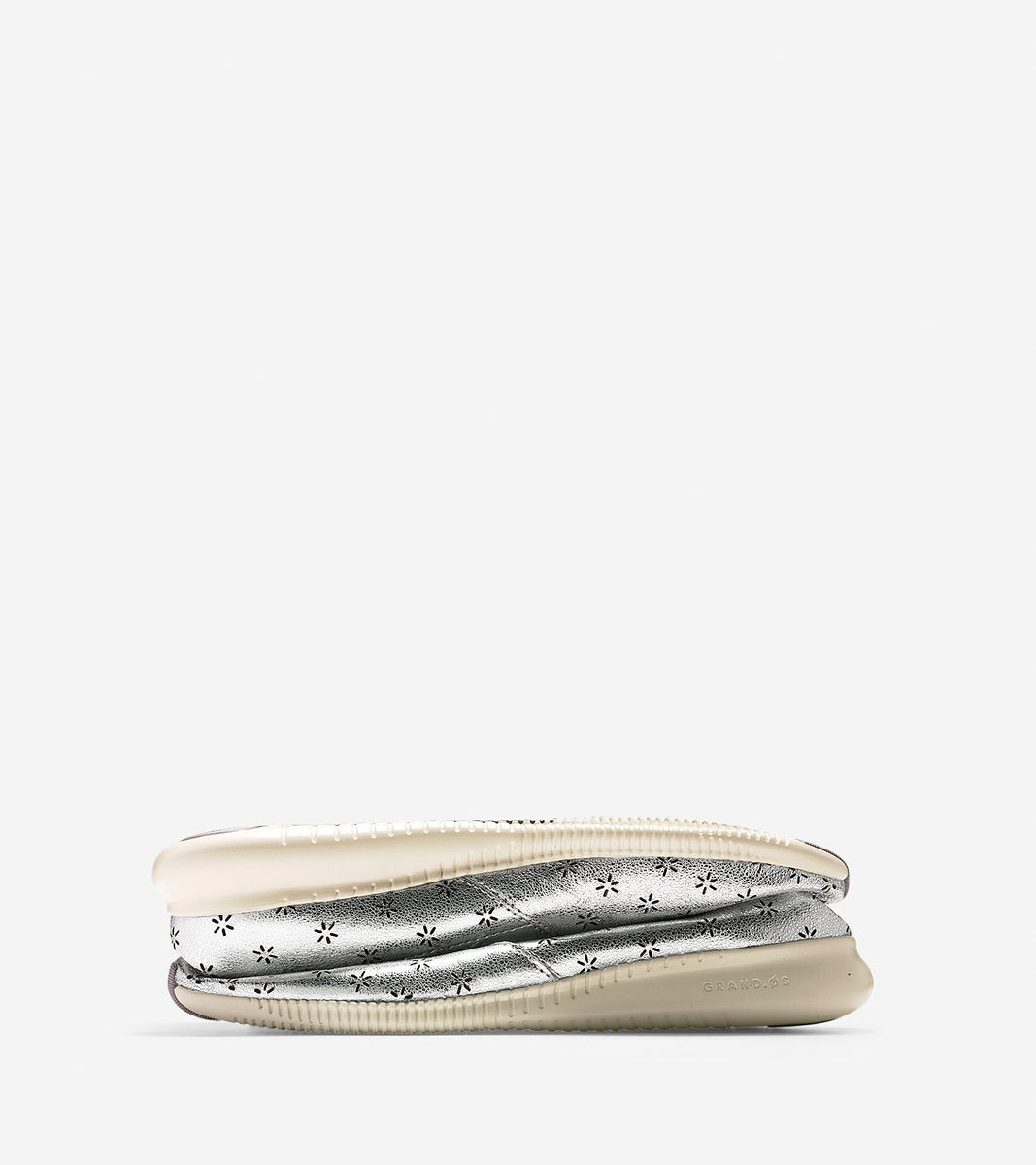 ColeHaan-StudiøGrand Perforated Slip-On Sneaker-w10396-Silver Metallic Perforated-fog