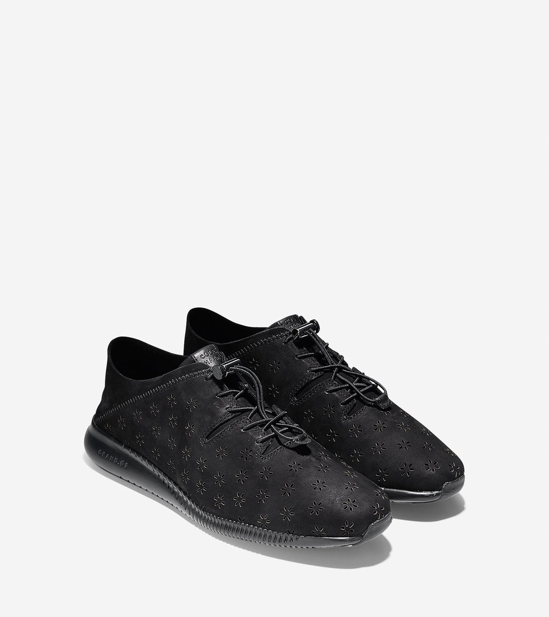 ColeHaan-StudiøGrand Pack-and-Go Sneaker-w10574-Black Perforated-black