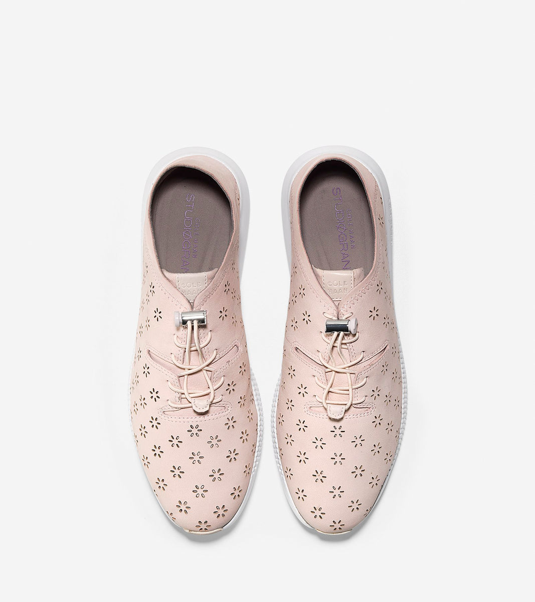 ColeHaan-StudiøGrand Pack-and-Go Sneaker-w10577-Peach Blush Perforated-optic White