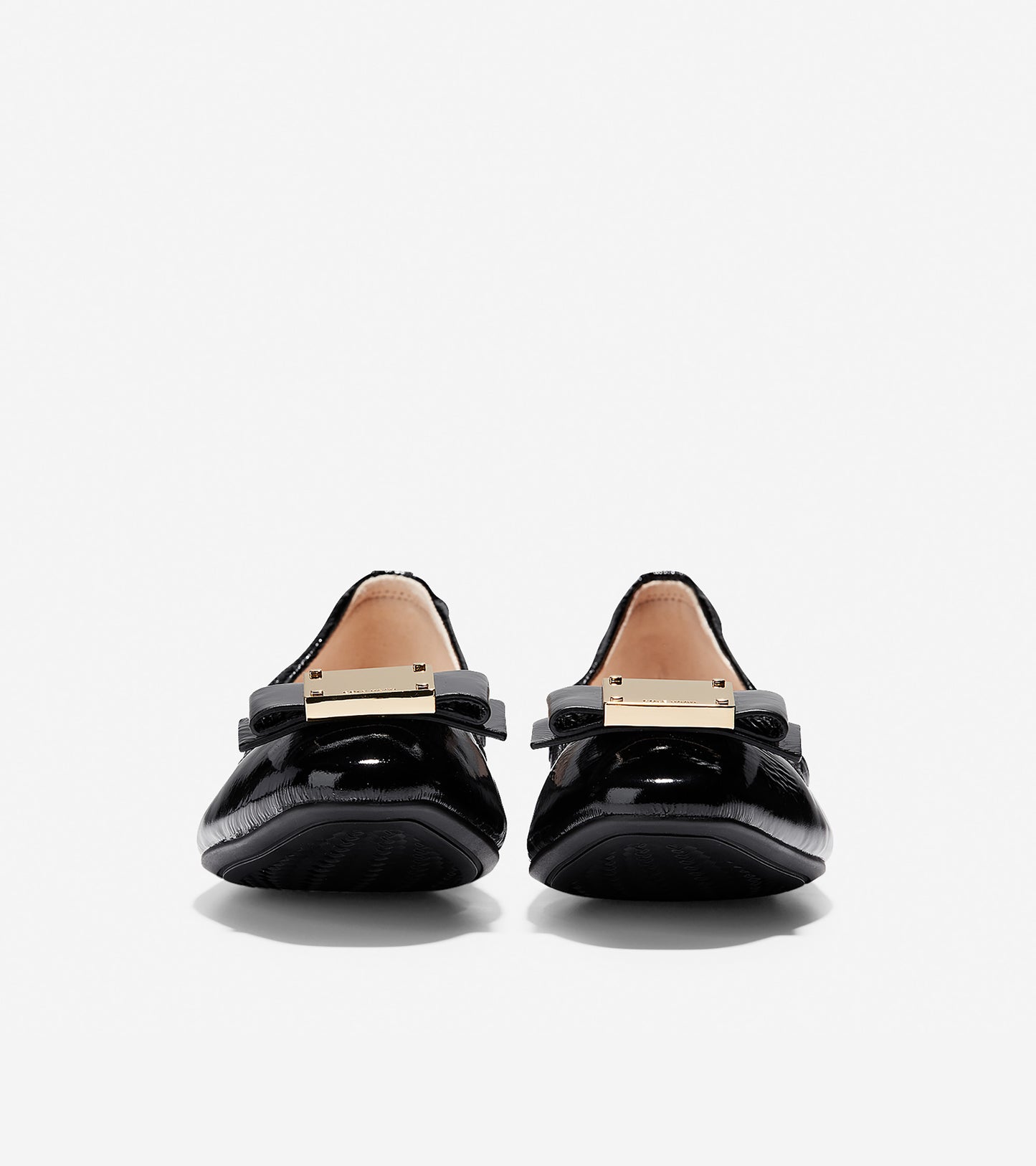 ColeHaan-Tali Modern Bow Ballet-w10624-Black Patent