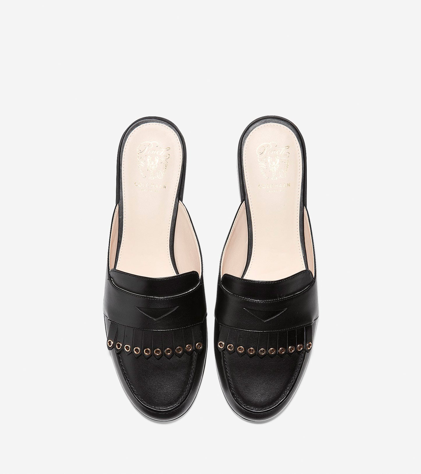 ColeHaan-Pinch Kiltie Slide Loafer-w10837-Black