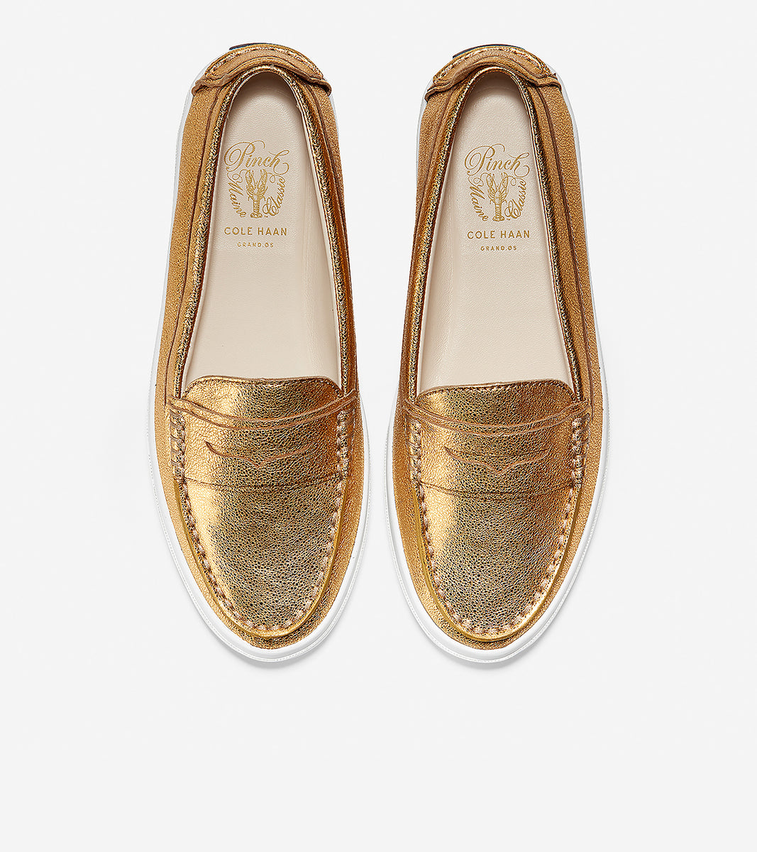ColeHaan-Pinch Weekender LX Loafer-w10898-Gold Leather