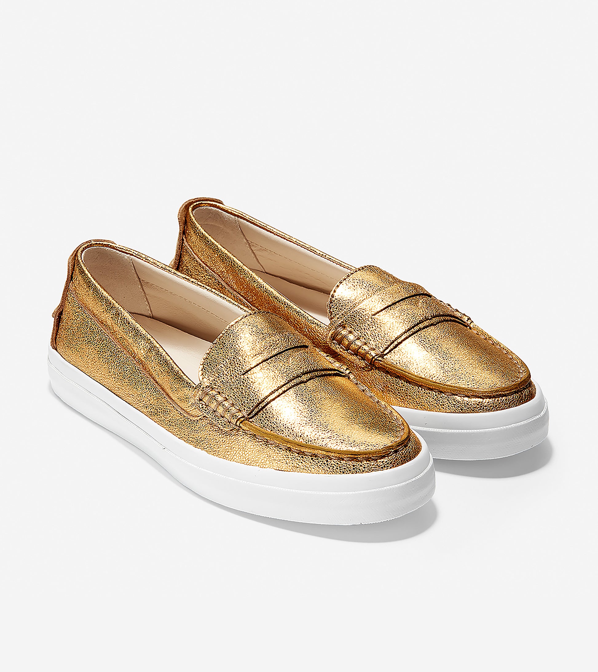 ColeHaan-Pinch Weekender LX Loafer-w10898-Gold Leather