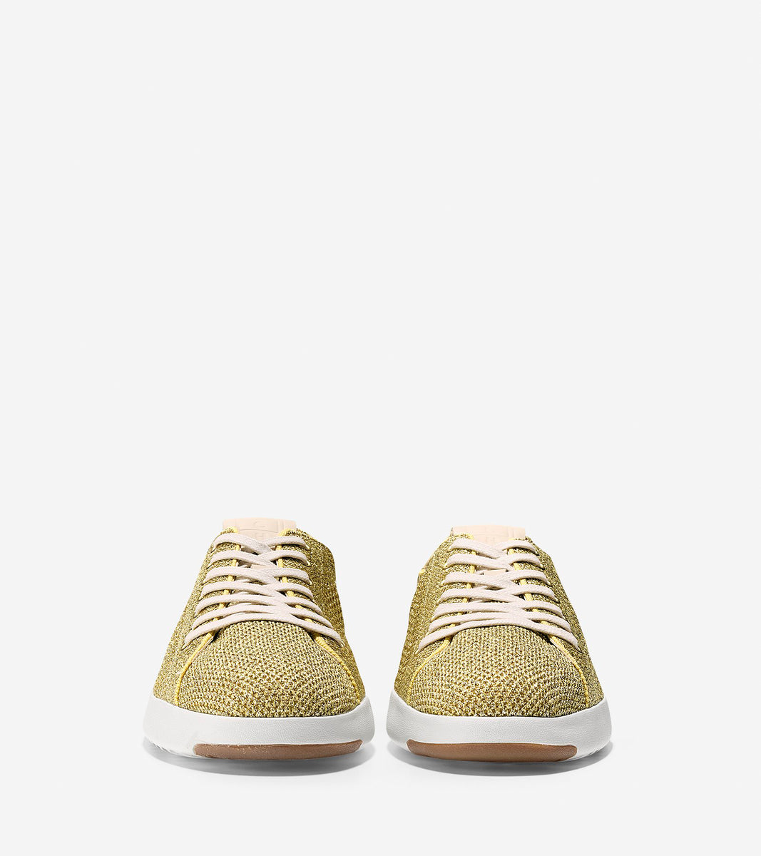 ColeHaan-GrandPrø Tennis Sneaker-w11242-Metallic Gold Knit