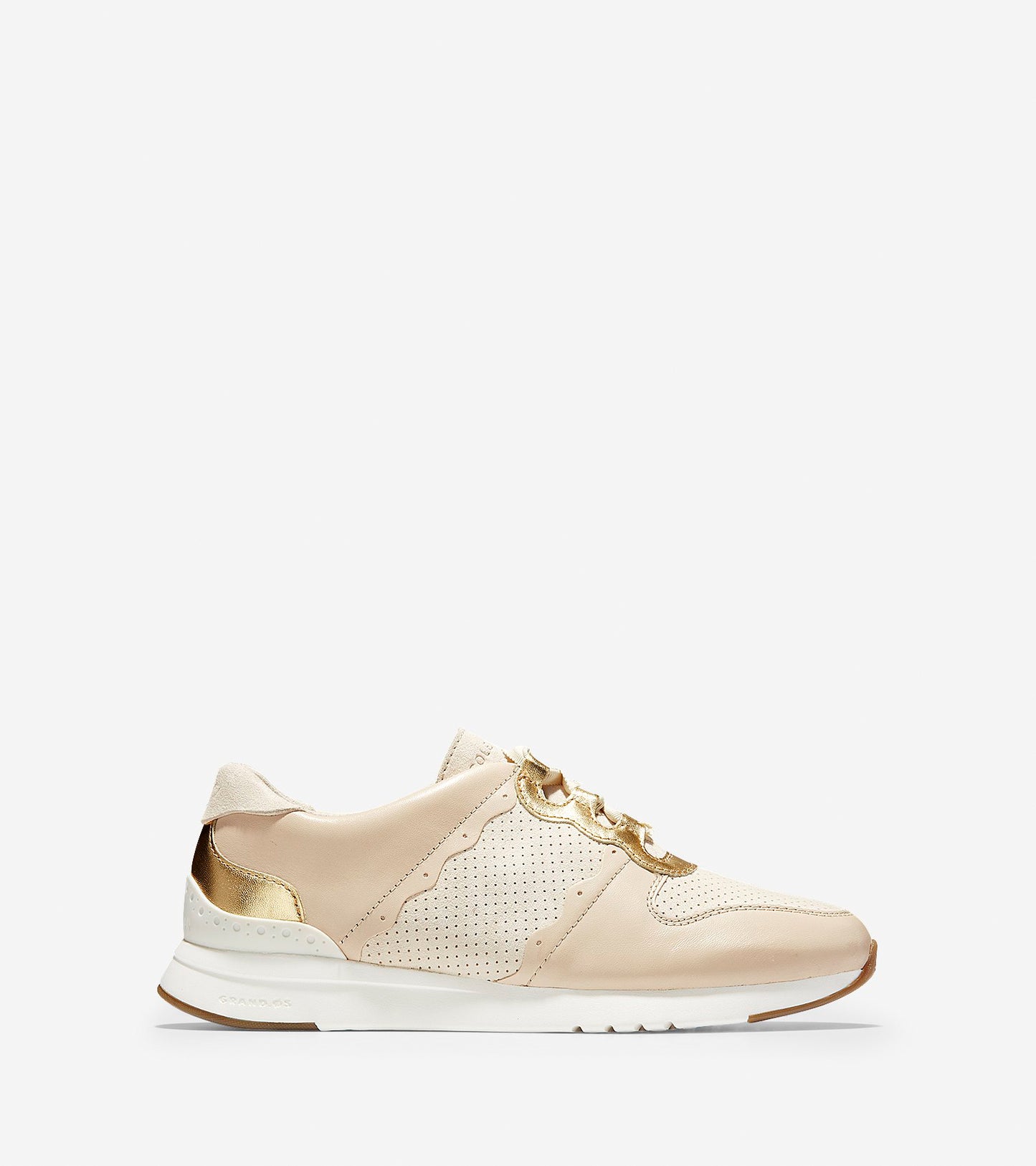 ColeHaan-GrandPrø Running Sneaker LX-w11544-Sandshell Leather-gold