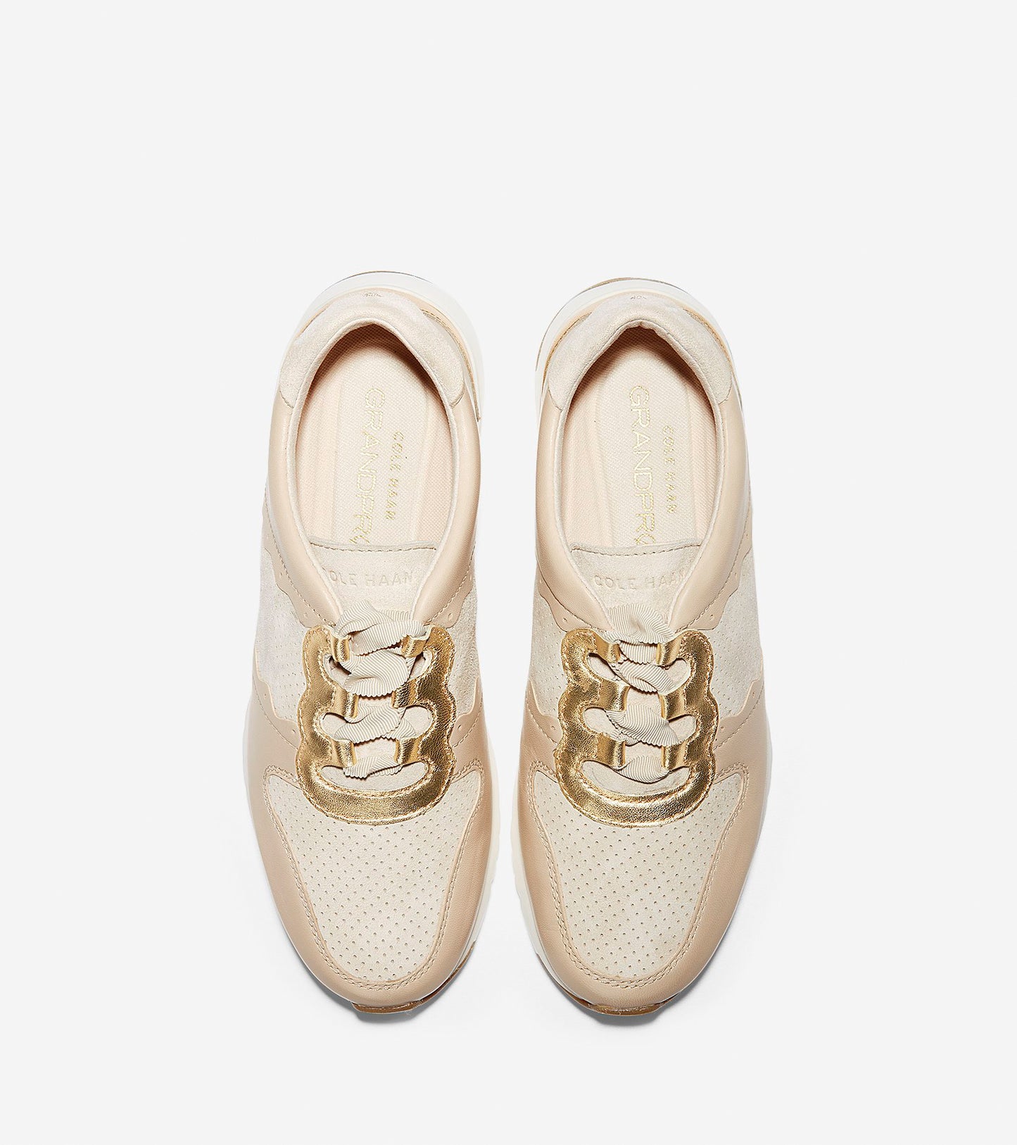 ColeHaan-GrandPrø Running Sneaker LX-w11544-Sandshell Leather-gold