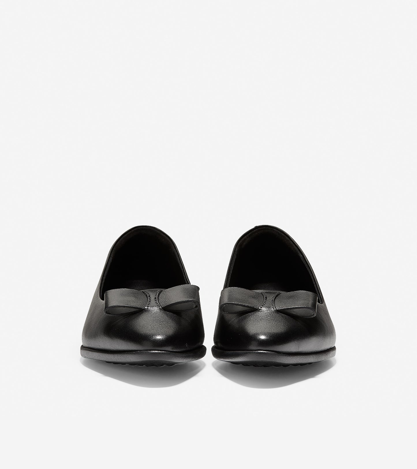 ColeHaan-ZERØGRAND Bow Skimmer Flat-w11762-Black Leather