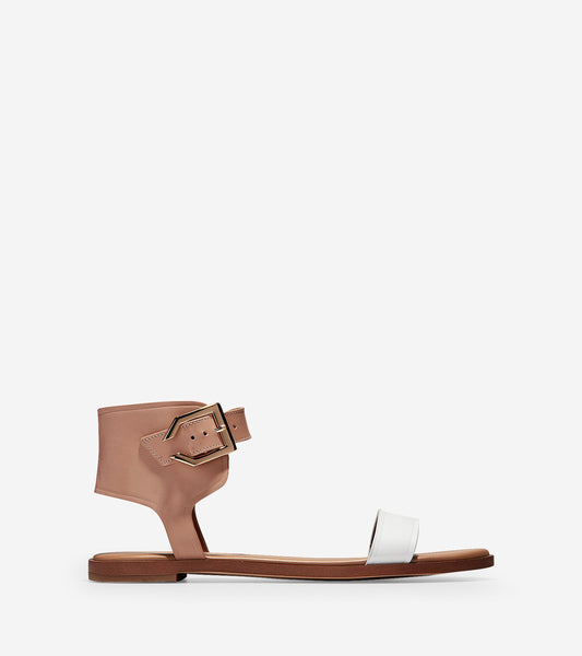 ColeHaan-Anica Cuff Sandal-w12451-Nude-optic White