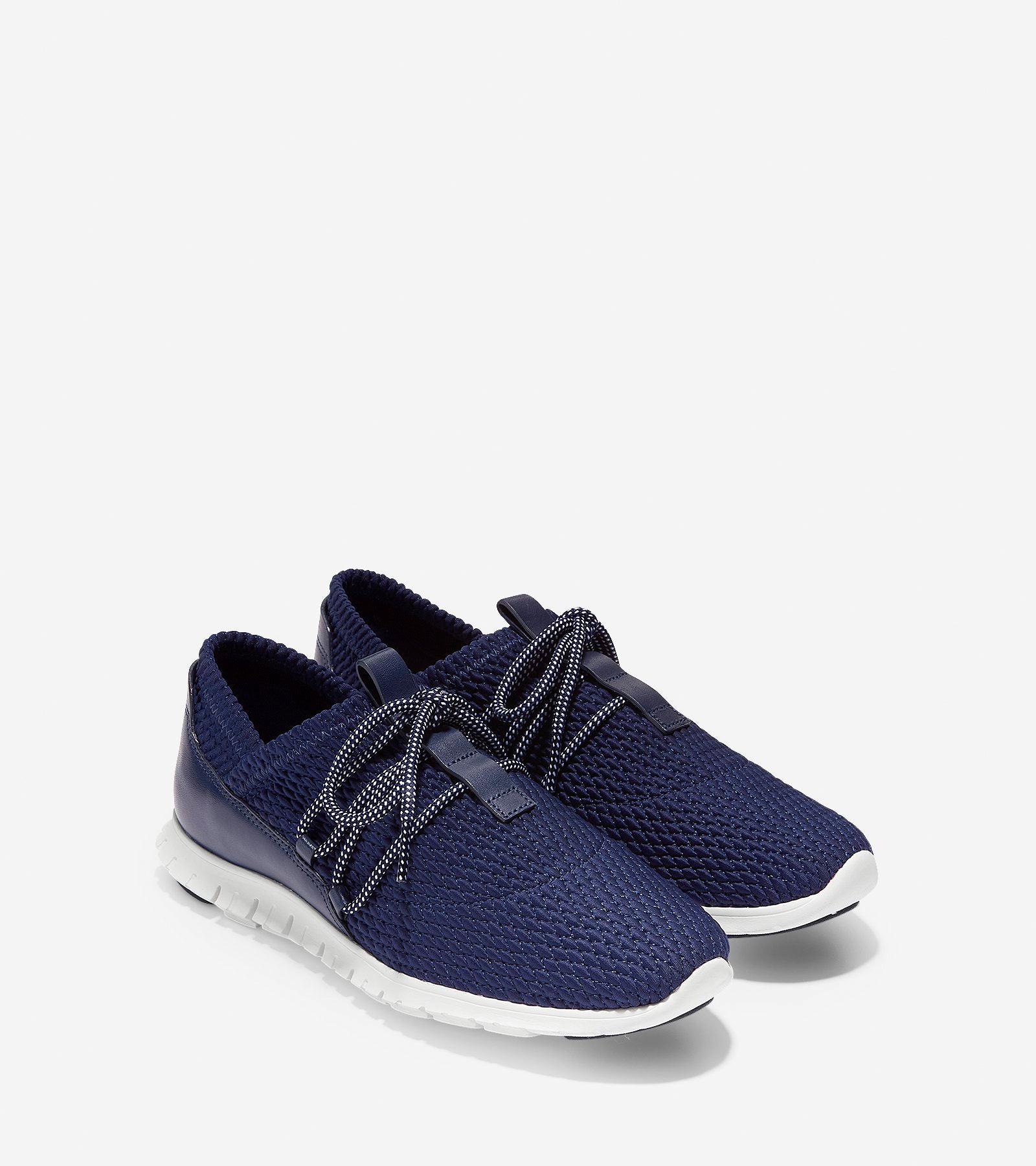 ColeHaan-ZERØGRAND Quilted Sneaker-w12915-Marine Blue-Optic White