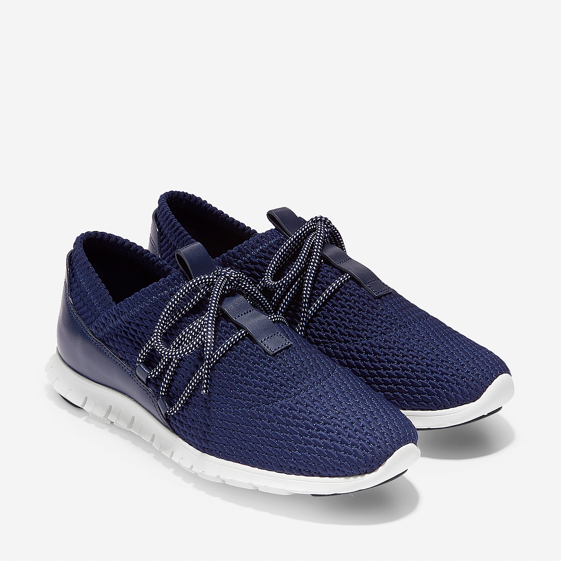 ColeHaan-ZERØGRAND Quilted Sneaker-w12915-Marine Blue-Optic White