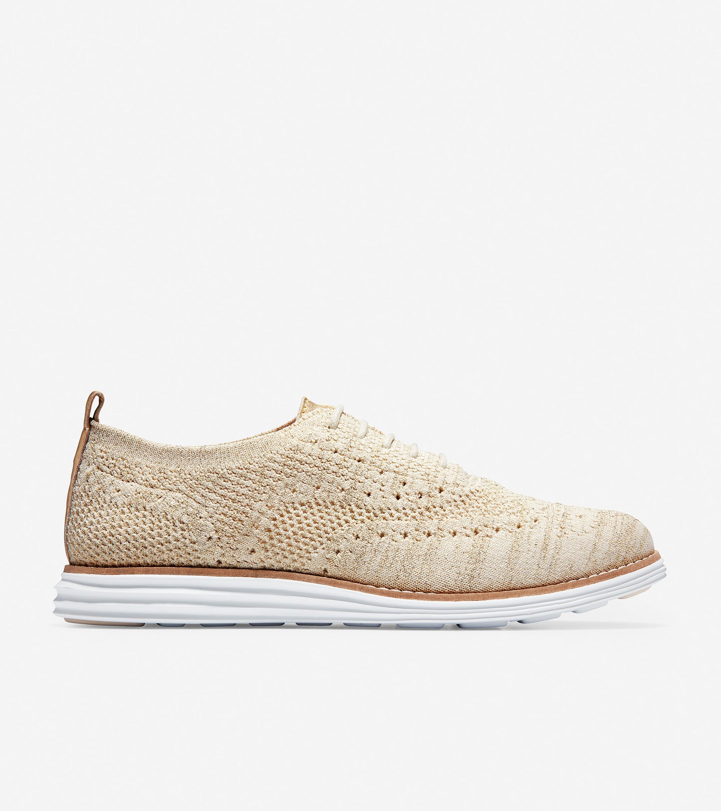 ColeHaan-ØriginalGrand Wingtip Oxford-w13113-Brazilian Sand-gold Metallic