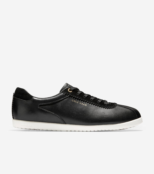 ColeHaan-GrandPrø Turf Sneaker-w13256-Black Leather-optic White