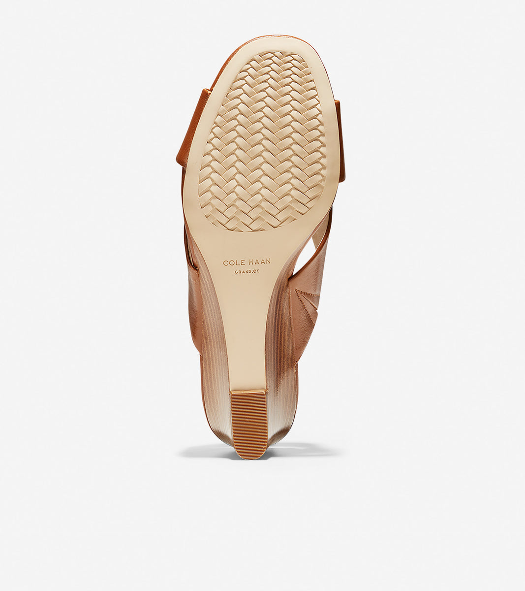 ColeHaan-Adley Grand Wedge Sandal (50mm)-w13807-British Tan Leather-dark Natural Stack H