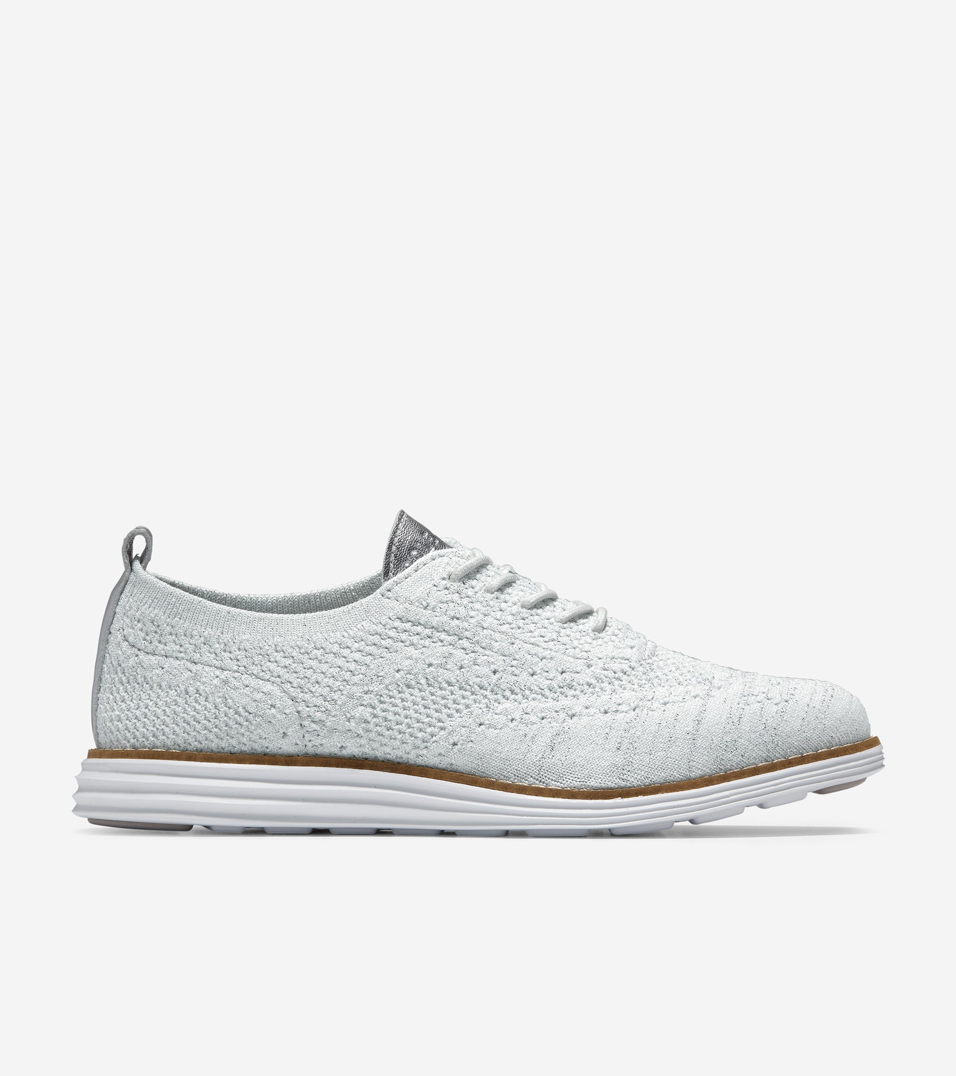 ColeHaan-ØriginalGrand Wingtip Oxford -w13992-Silver Stitchlite™Metallic