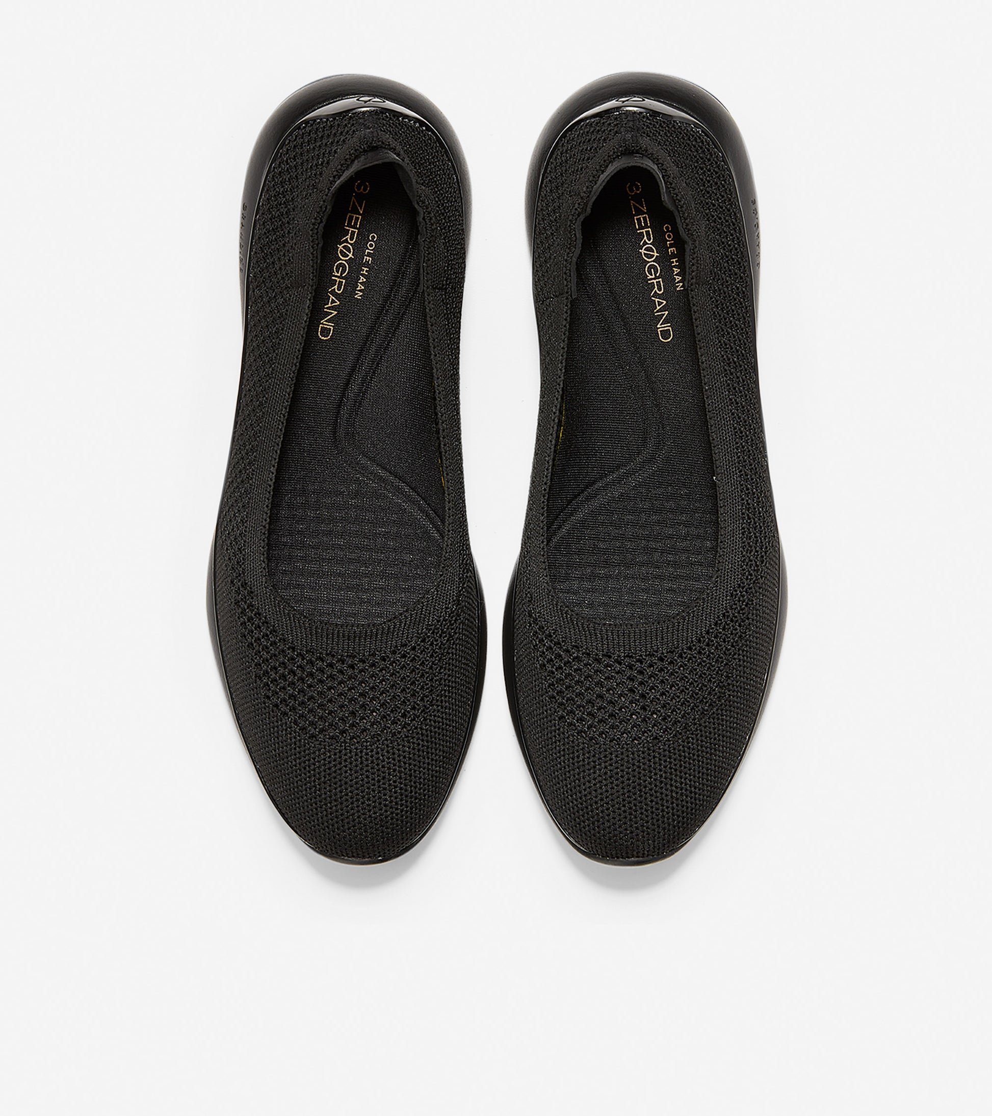 ColeHaan-3.ZERØGRAND Ballet Flat-w14285-Black Stitchlite™-Black
