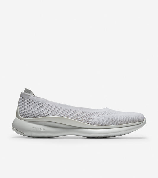 ColeHaan-3.ZERØGRAND Ballet Flat-w14286-Optic White Stitchlite™
