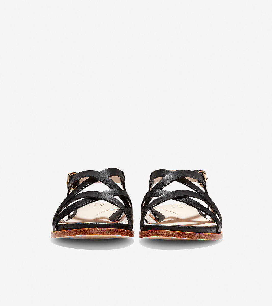 ColeHaan-Analeigh Grand Strappy Sandal-w14372-Black Leather