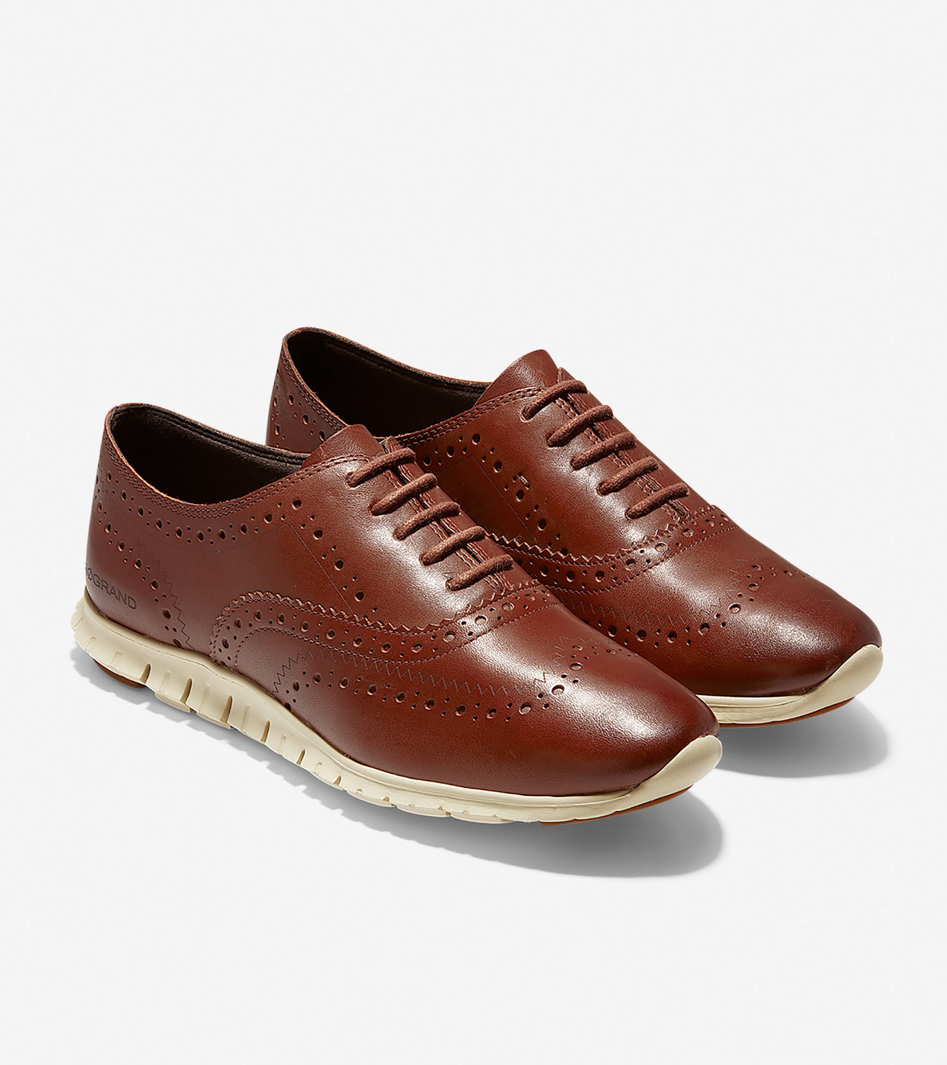 ColeHaan-ZERØGRAND Wingtip Oxford-w14476-Woodbury Leather-ivory