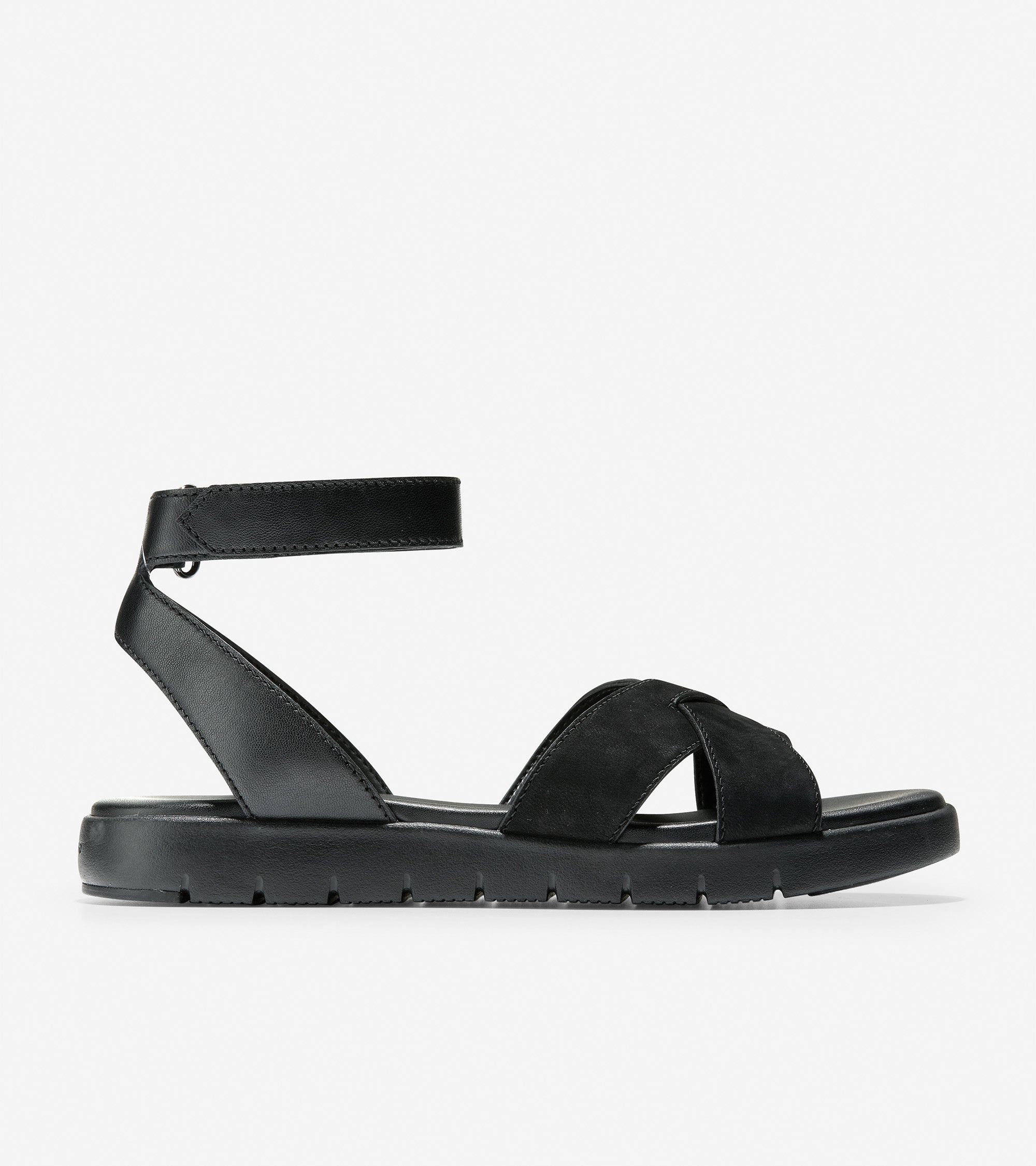 ZEROGRAND Cross Strap Sandal W14651 BLACK LEATHER Cole Haan Saudi Arabia