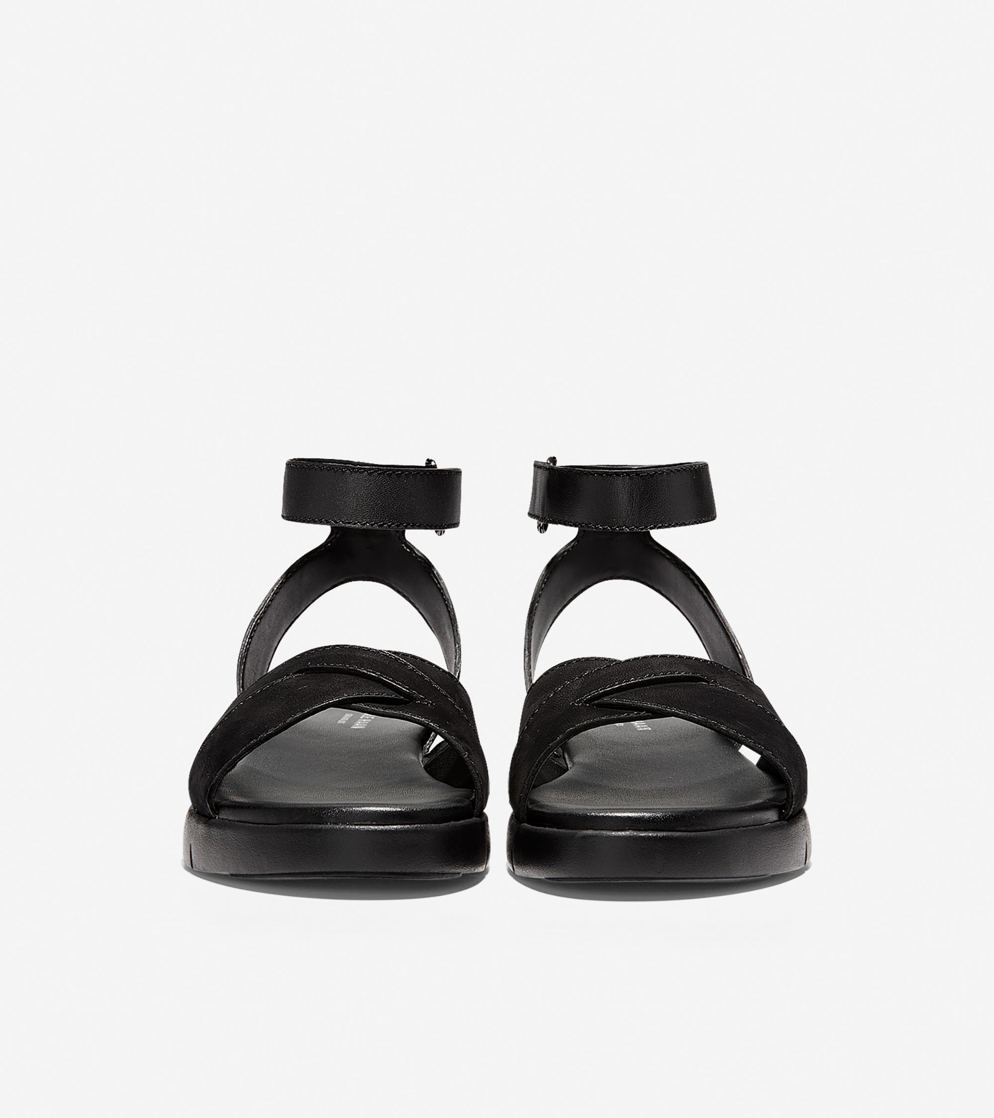 ColeHaan-ZERØGRAND Cross Strap Sandal-w14651-Black Leather