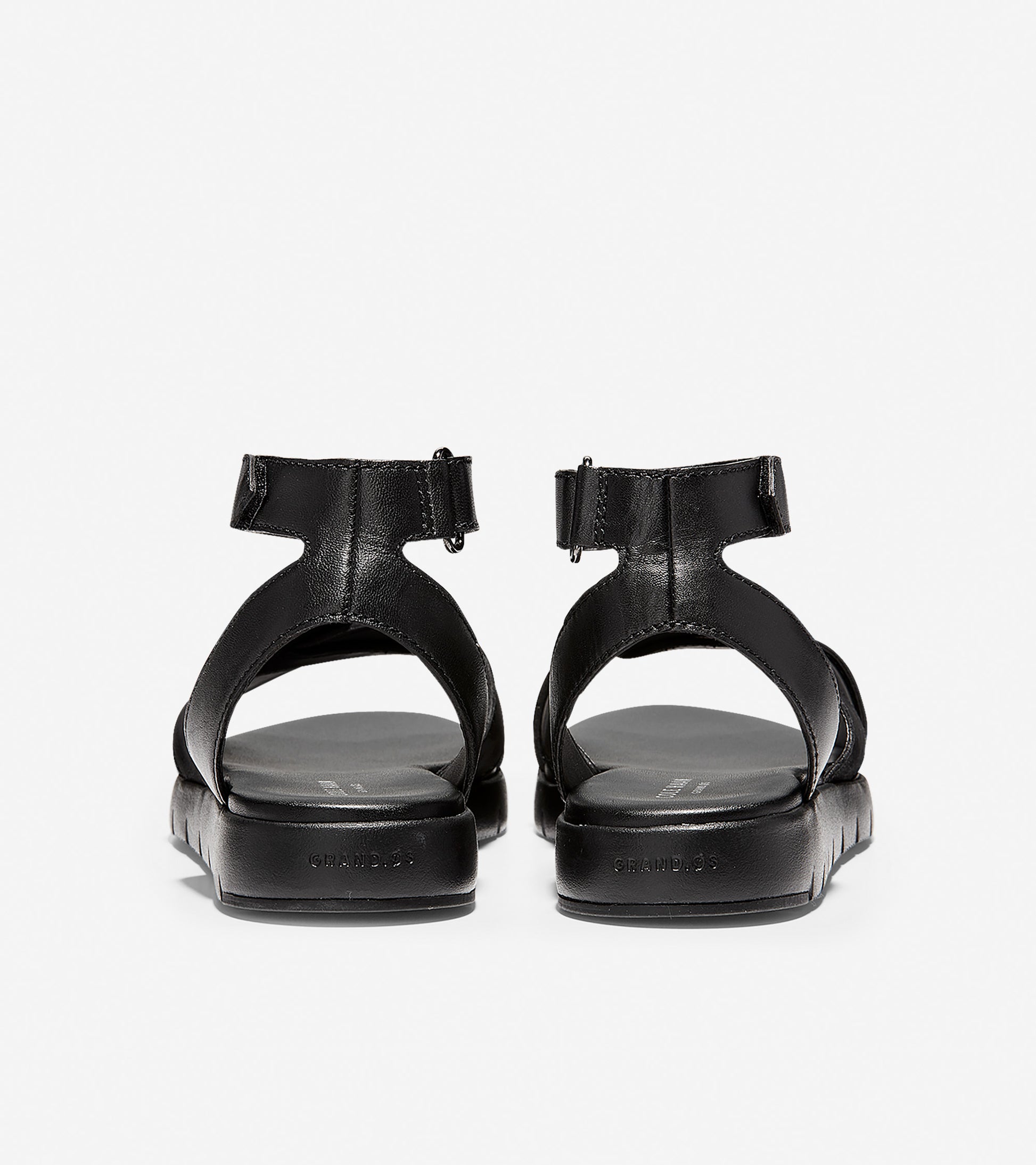 ColeHaan-ZERØGRAND Cross Strap Sandal-w14651-Black Leather