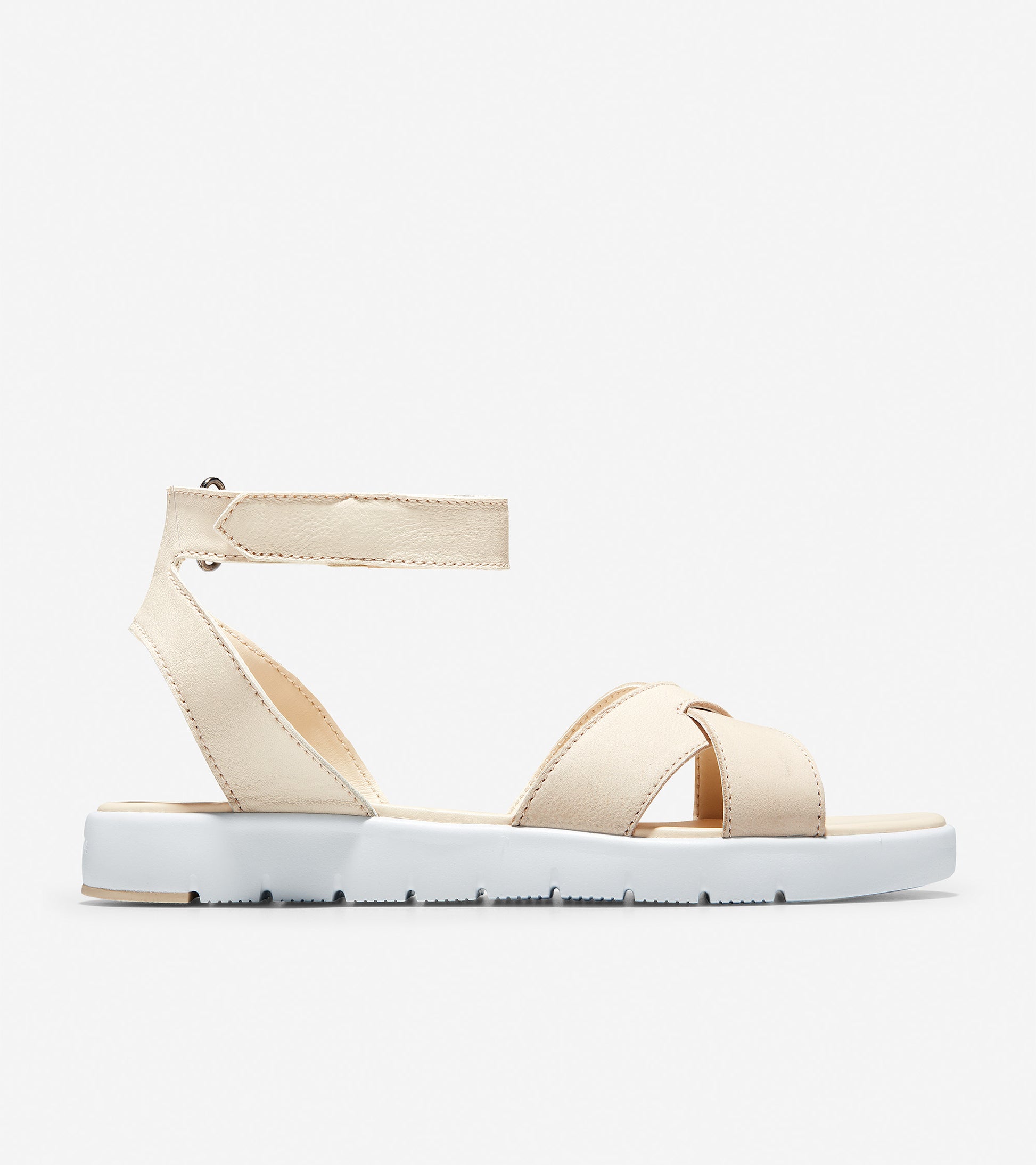 ColeHaan-ZERØGRAND Cross Strap Sandal-w14655-Brazilian Sand Nubuck