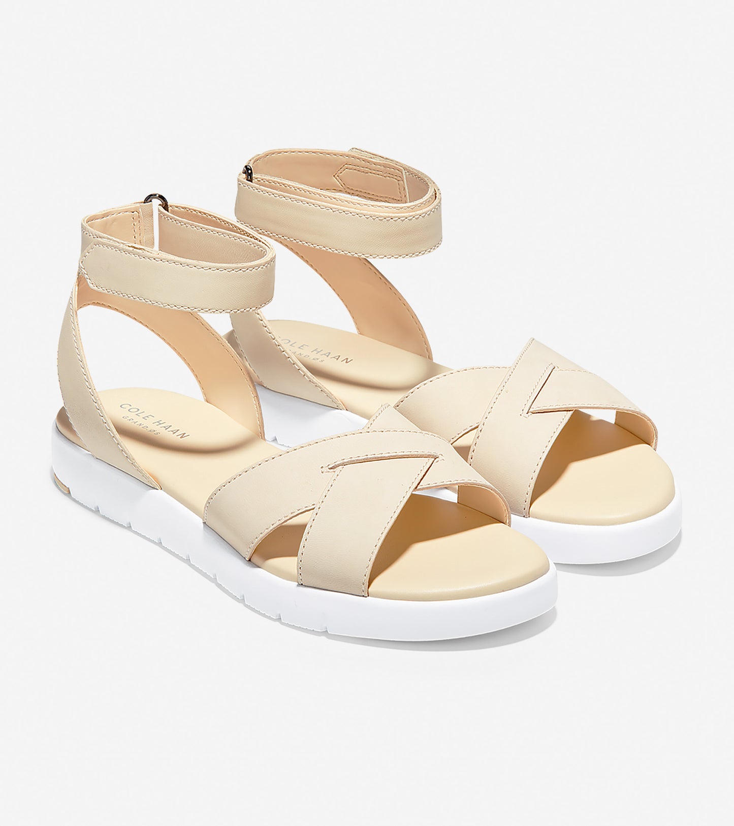 ColeHaan-ZERØGRAND Cross Strap Sandal-w14655-Brazilian Sand Nubuck