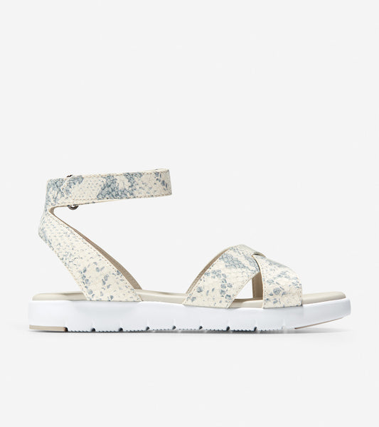 ColeHaan-ZERØGRAND Cross Strap Sandal-w14660-Roccia Snake Print Leather