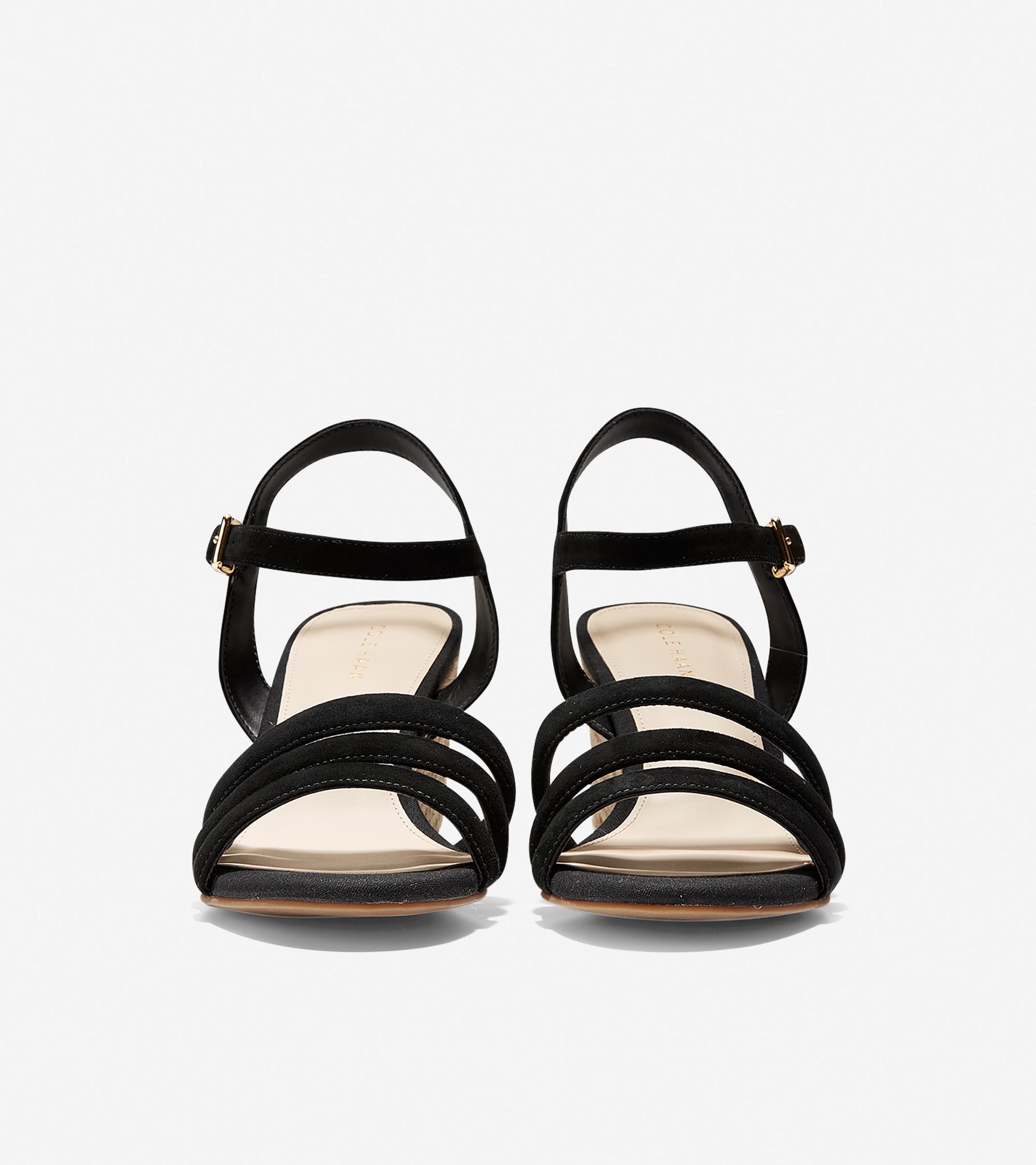 ColeHaan-Jasmine Espadrille Wedge Sandal (60mm)-w14773-Black Suede