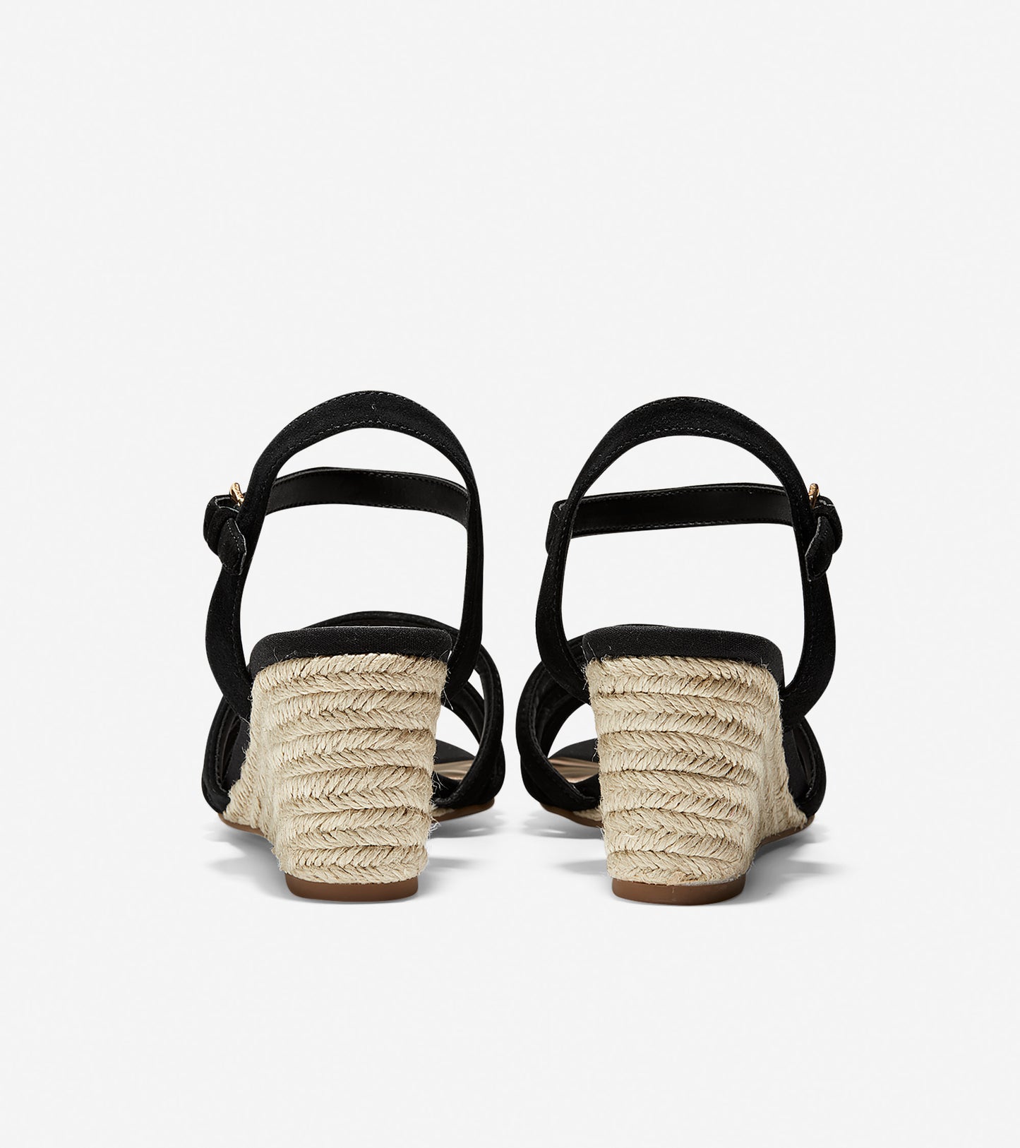 ColeHaan-Jasmine Espadrille Wedge Sandal (60mm)-w14773-Black Suede