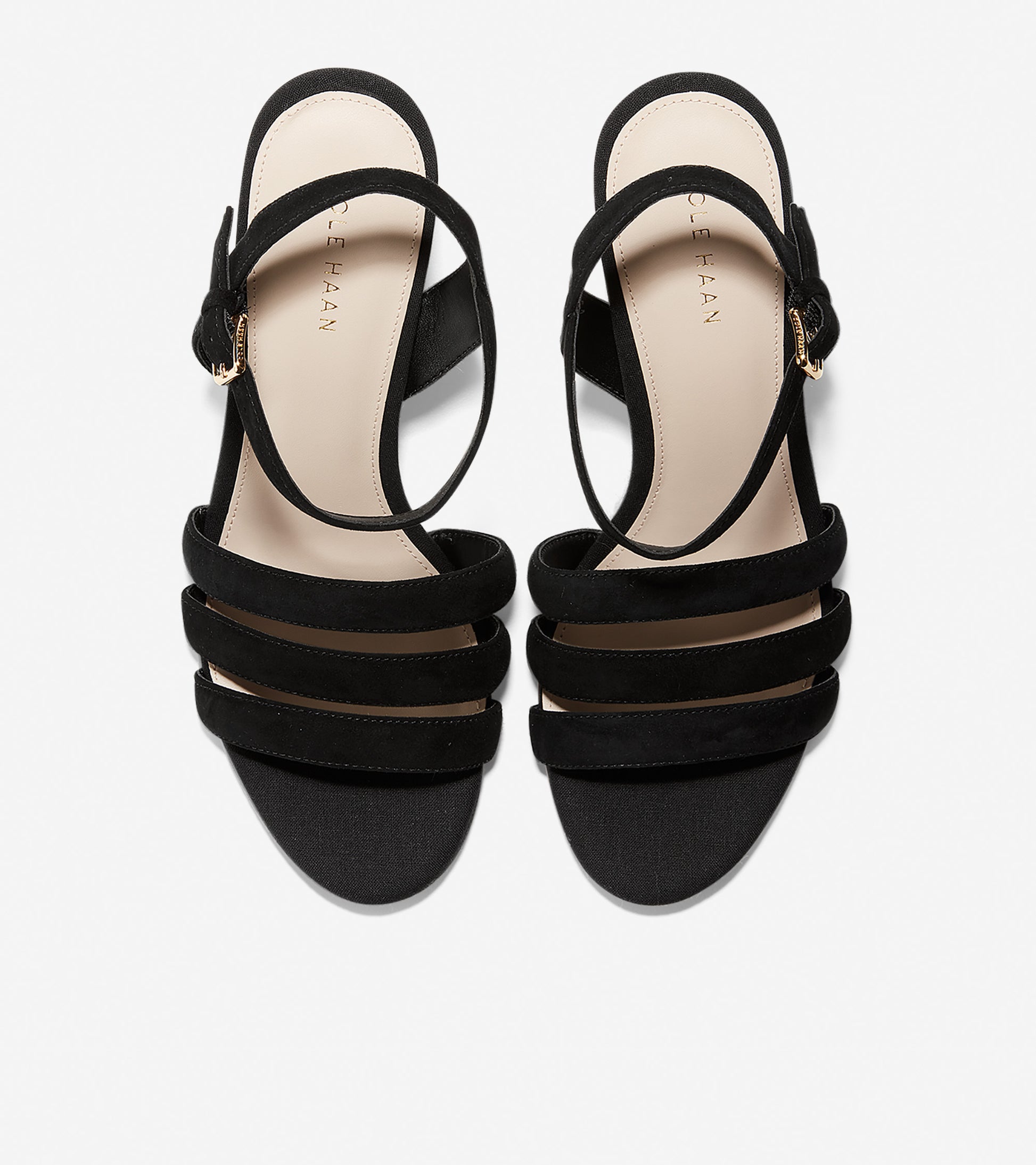 ColeHaan-Jasmine Espadrille Wedge Sandal (60mm)-w14773-Black Suede