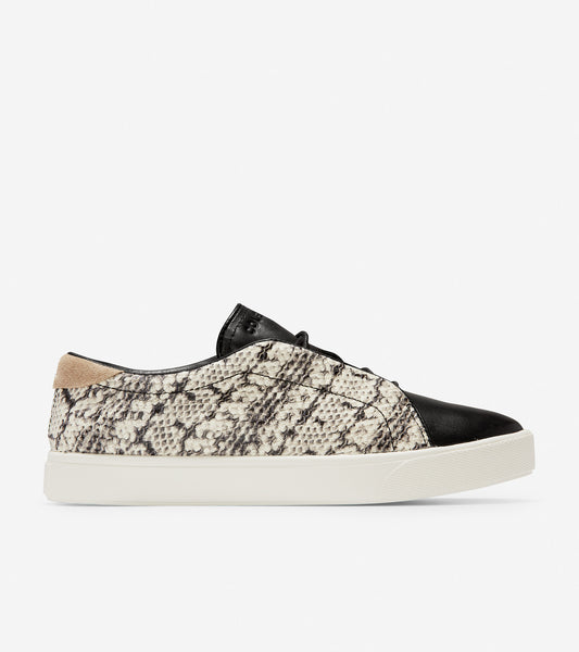 ColeHaan-GrandPrø Spectator Sneaker-w15430-Black-white Snake Print