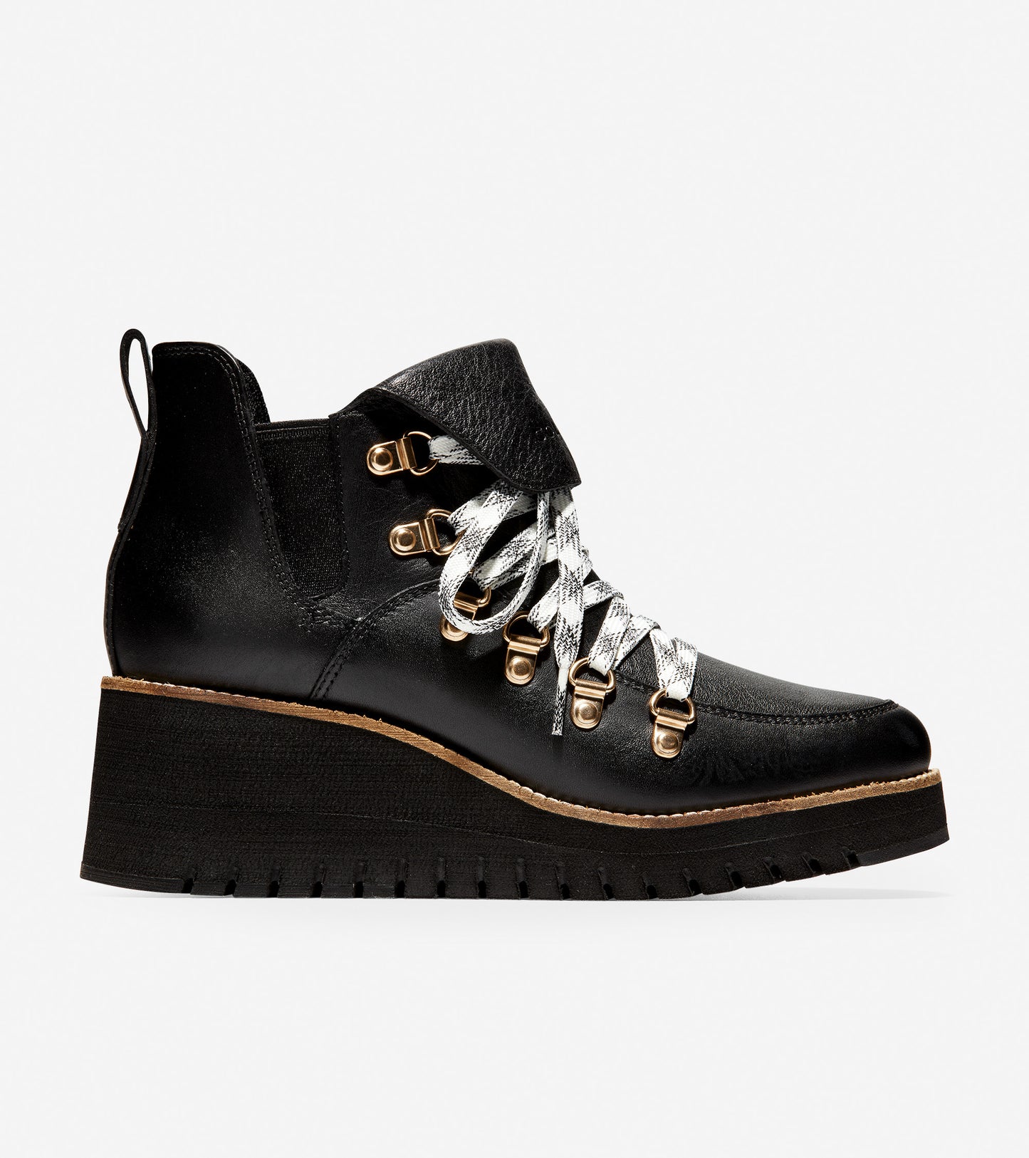 ColeHaan-ZERØGRAND Wedge Hiker Boot-w15450-Black