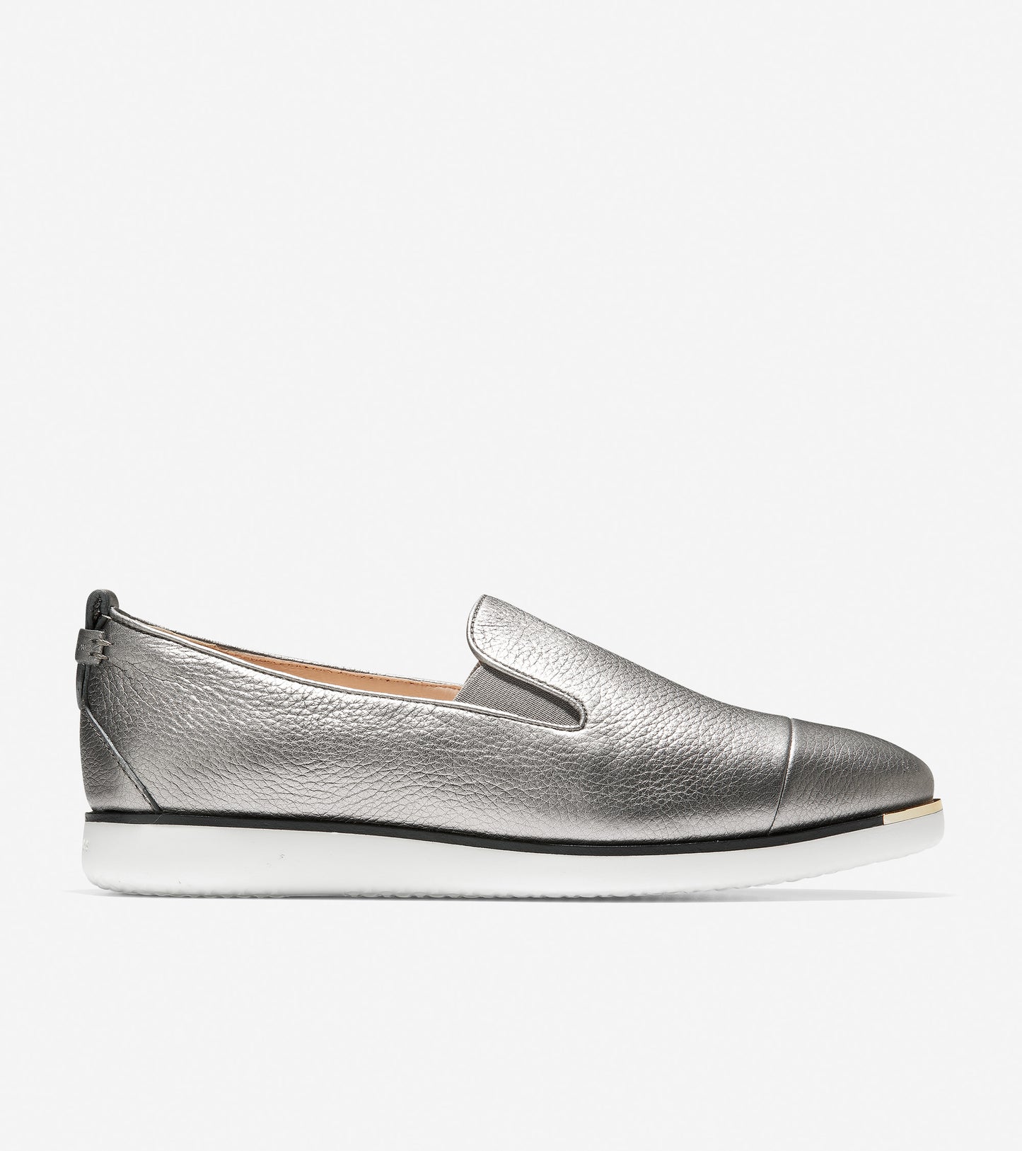 ColeHaan-Grand Ambition Slip-On Sneaker-w15520-Metallic Tumbled Leather