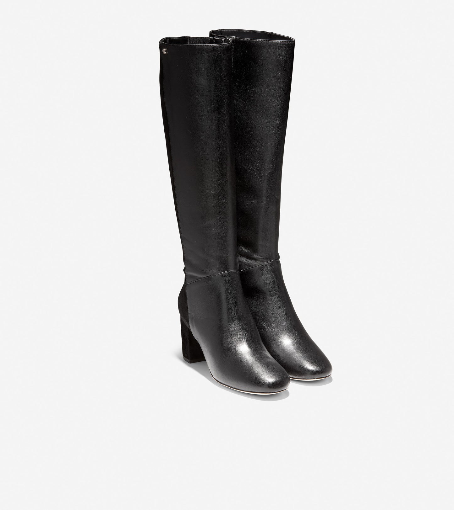 ColeHaan-Rianne Boot (65mm)-w15659-Black Leather-black Suede