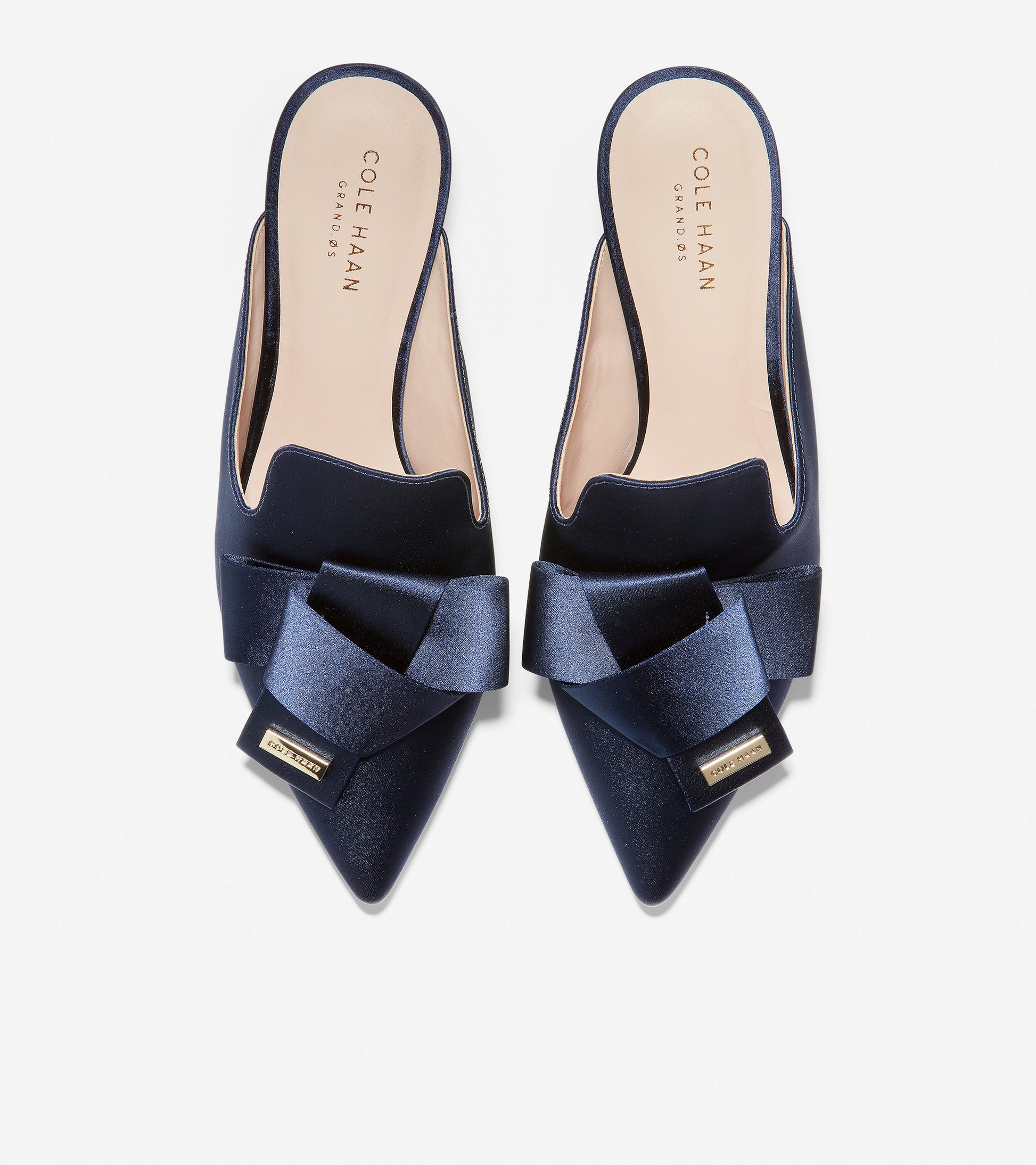 ColeHaan-Ophelia Mule (45mm)-w15757-Marine Blue Satin