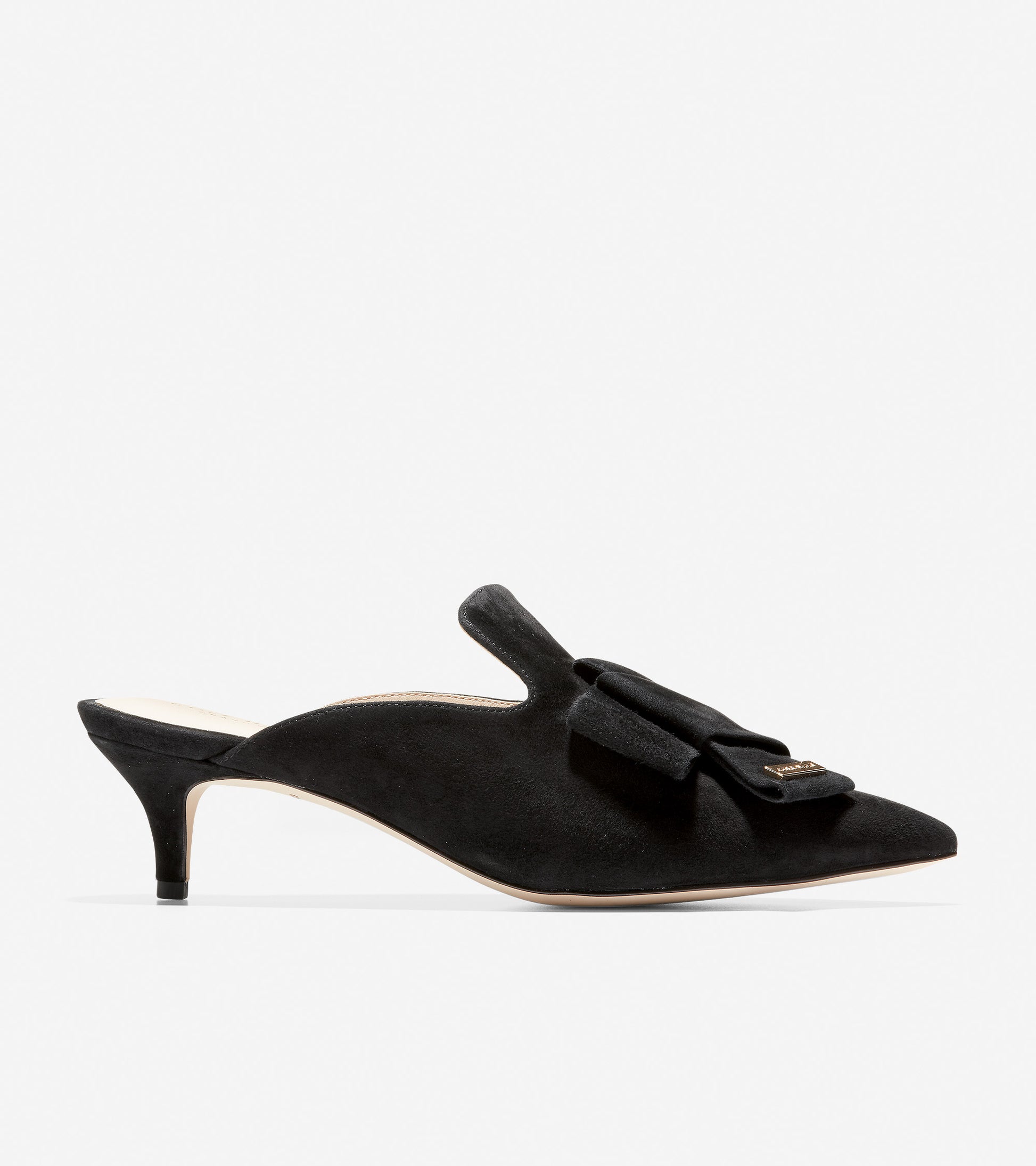 ColeHaan-Ophelia Mule (45mm)-w15759-Black Suede