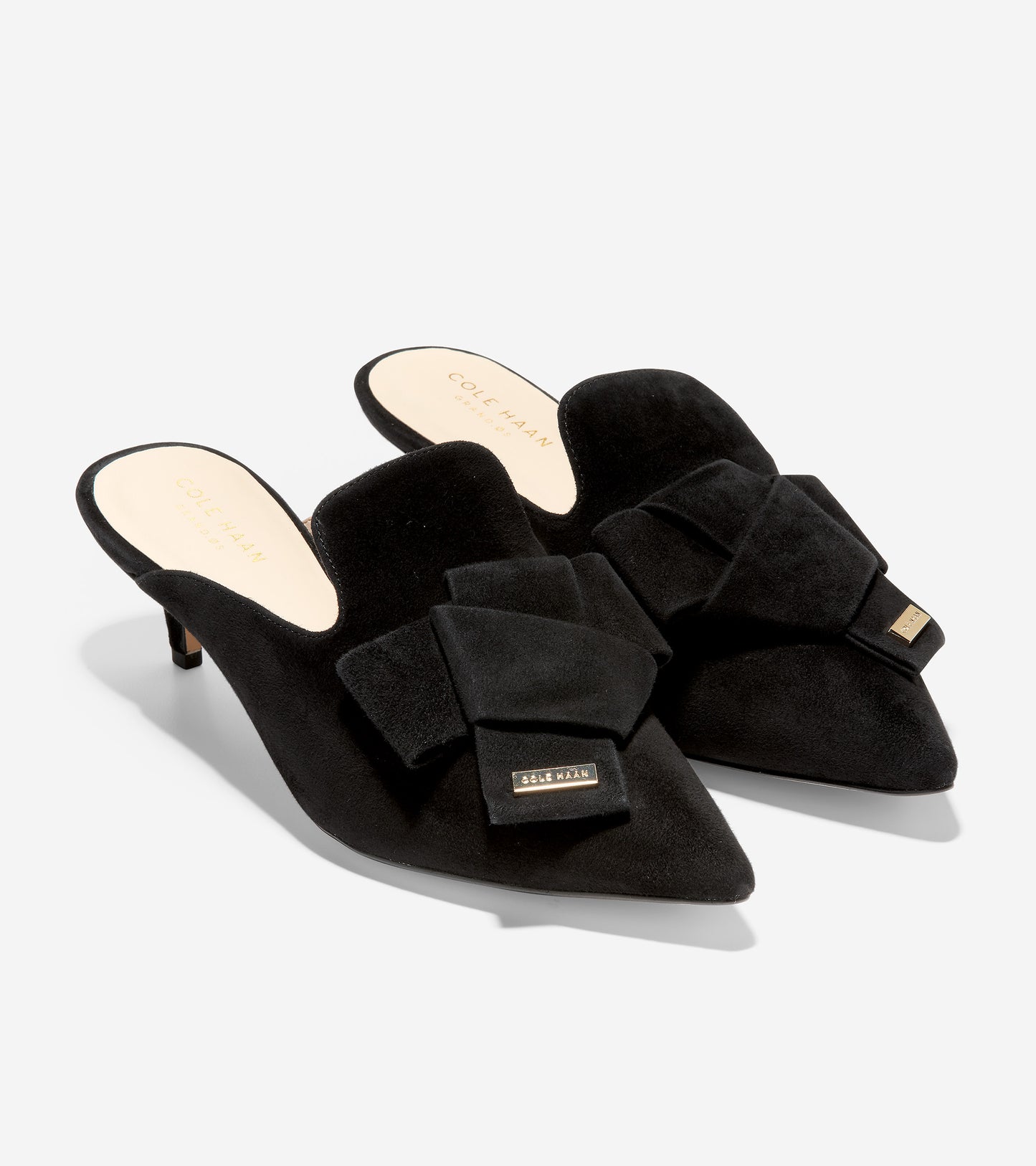 ColeHaan-Ophelia Mule (45mm)-w15759-Black Suede